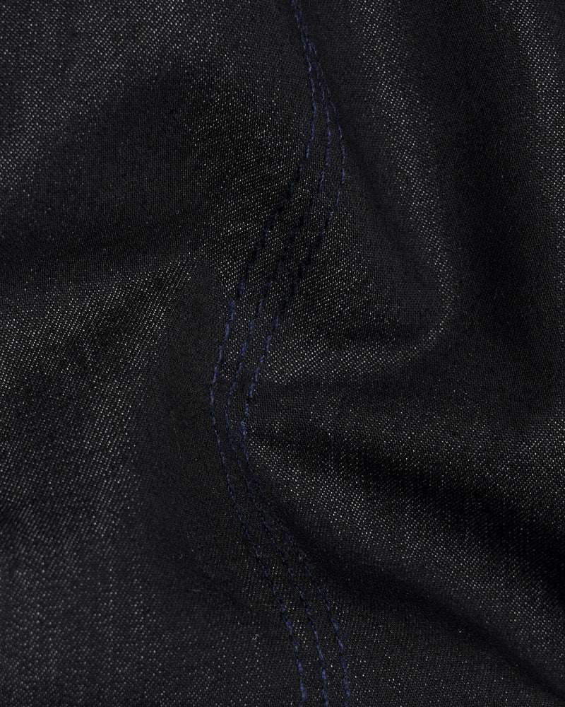 Jade Black Chambray Summer Denim Overshirt/Shacket 9808-MB-OS-38, 9808-MB-OS-H-38, 9808-MB-OS-39, 9808-MB-OS-H-39, 9808-MB-OS-40, 9808-MB-OS-H-40, 9808-MB-OS-42, 9808-MB-OS-H-42, 9808-MB-OS-44, 9808-MB-OS-H-44, 9808-MB-OS-46, 9808-MB-OS-H-46, 9808-MB-OS-48, 9808-MB-OS-H-48, 9808-MB-OS-50, 9808-MB-OS-H-50, 9808-MB-OS-52, 9808-MB-OS-H-52