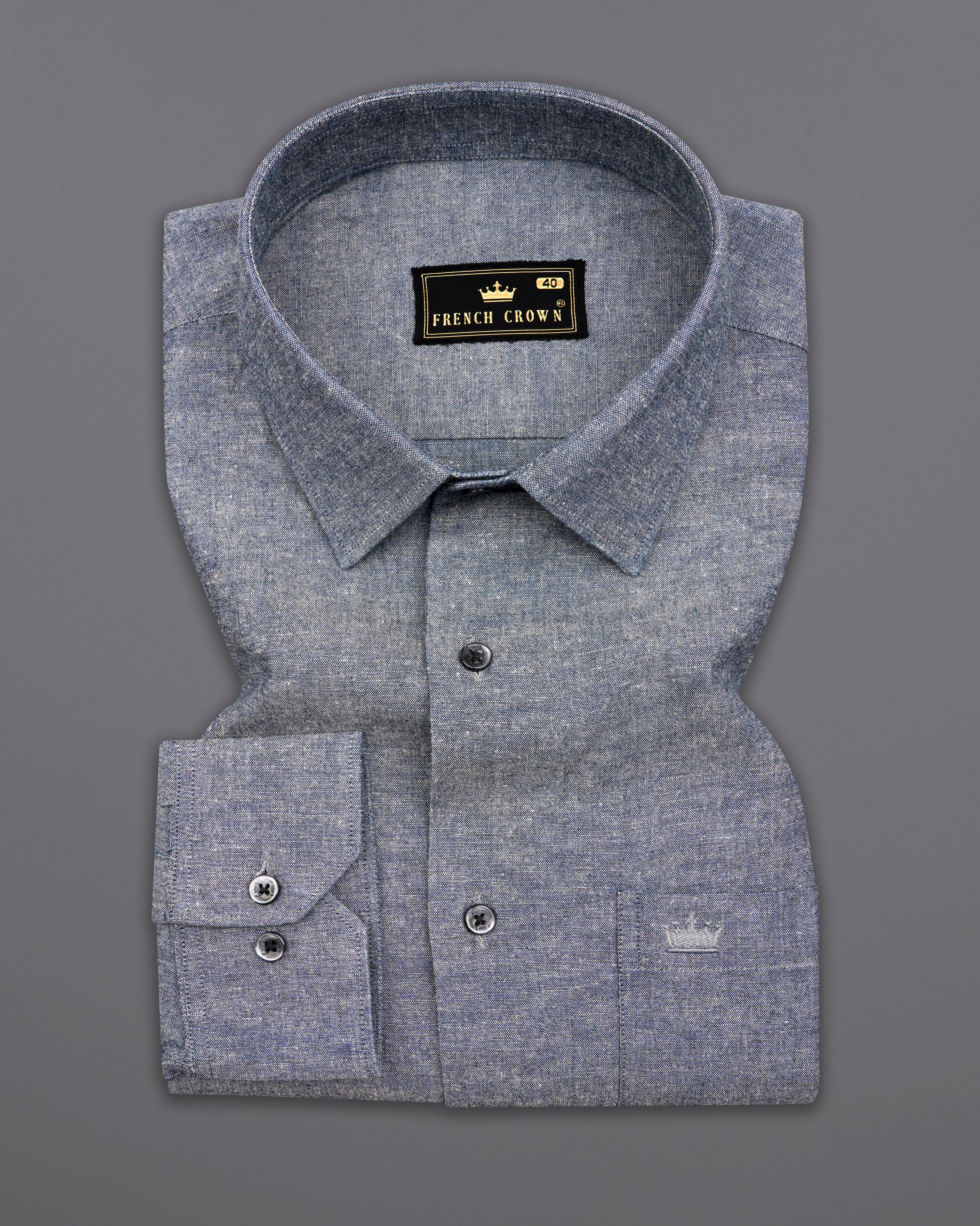 Nevada Gray Luxurious Linen Shirt 9820-BLK-38, 9820-BLK-H-38, 9820-BLK-39, 9820-BLK-H-39, 9820-BLK-40, 9820-BLK-H-40, 9820-BLK-42, 9820-BLK-H-42, 9820-BLK-44, 9820-BLK-H-44, 9820-BLK-46, 9820-BLK-H-46, 9820-BLK-48, 9820-BLK-H-48, 9820-BLK-50, 9820-BLK-H-50, 9820-BLK-52, 9820-BLK-H-52
