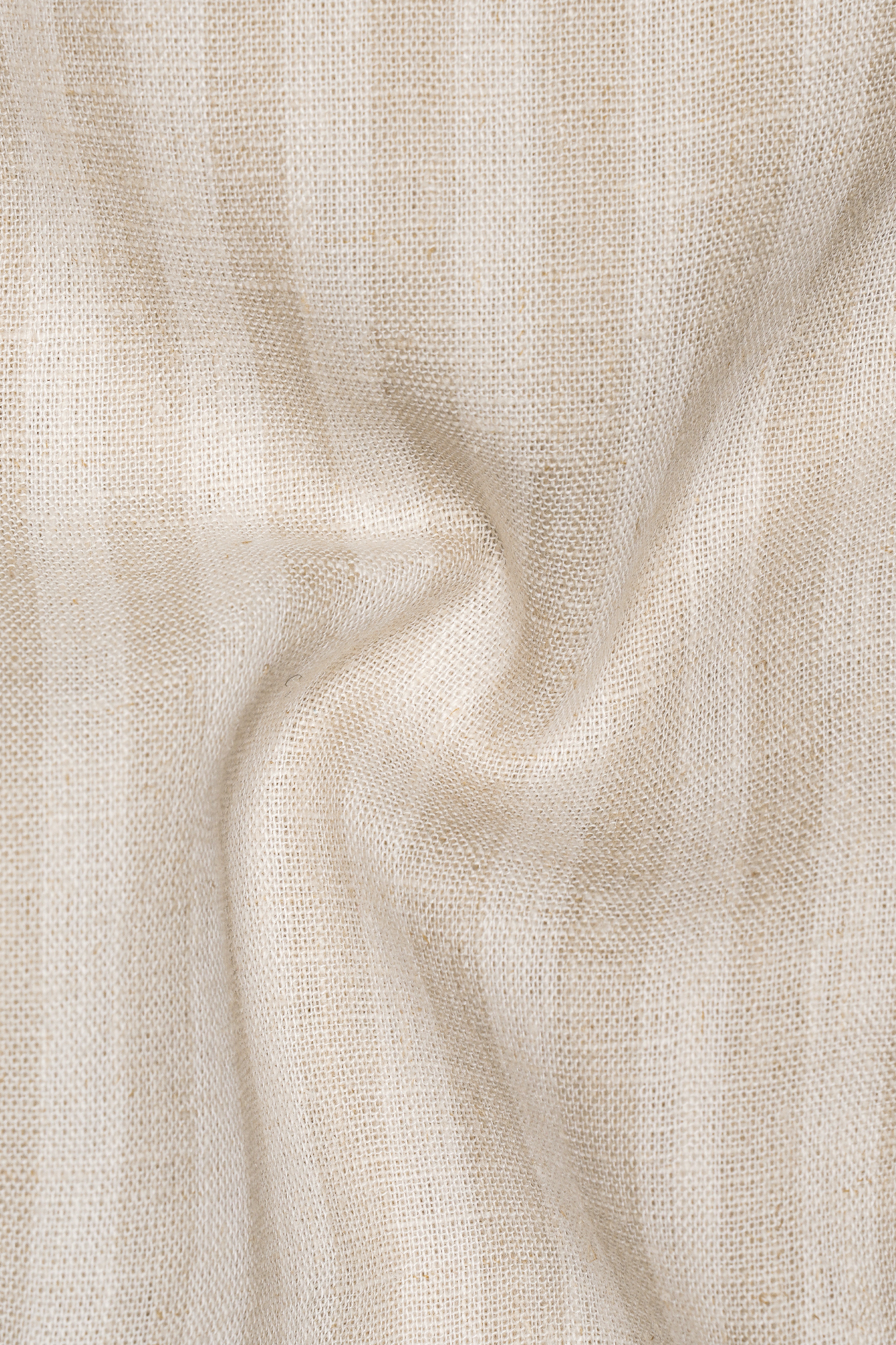Wheatfield Beige and White Striped Luxurious Linen Designer Shirt