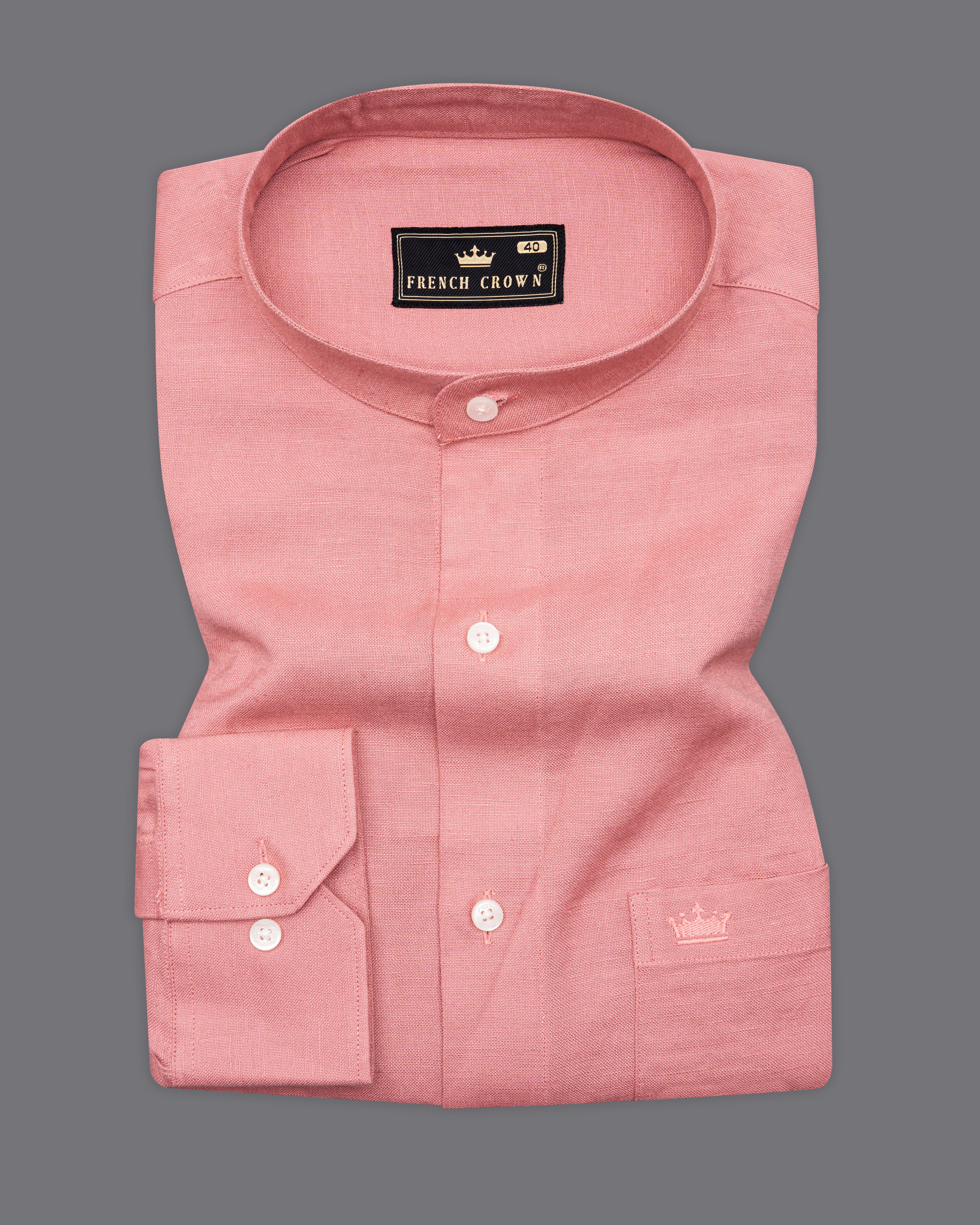 Burning Sand Pink Luxurious Linen Shirt 9846-M-38, 9846-M-H-38, 9846-M-39, 9846-M-H-39, 9846-M-40, 9846-M-H-40, 9846-M-42, 9846-M-H-42, 9846-M-44, 9846-M-H-44, 9846-M-46, 9846-M-H-46, 9846-M-48, 9846-M-H-48, 9846-M-50, 9846-M-H-50, 9846-M-52, 9846-M-H-52