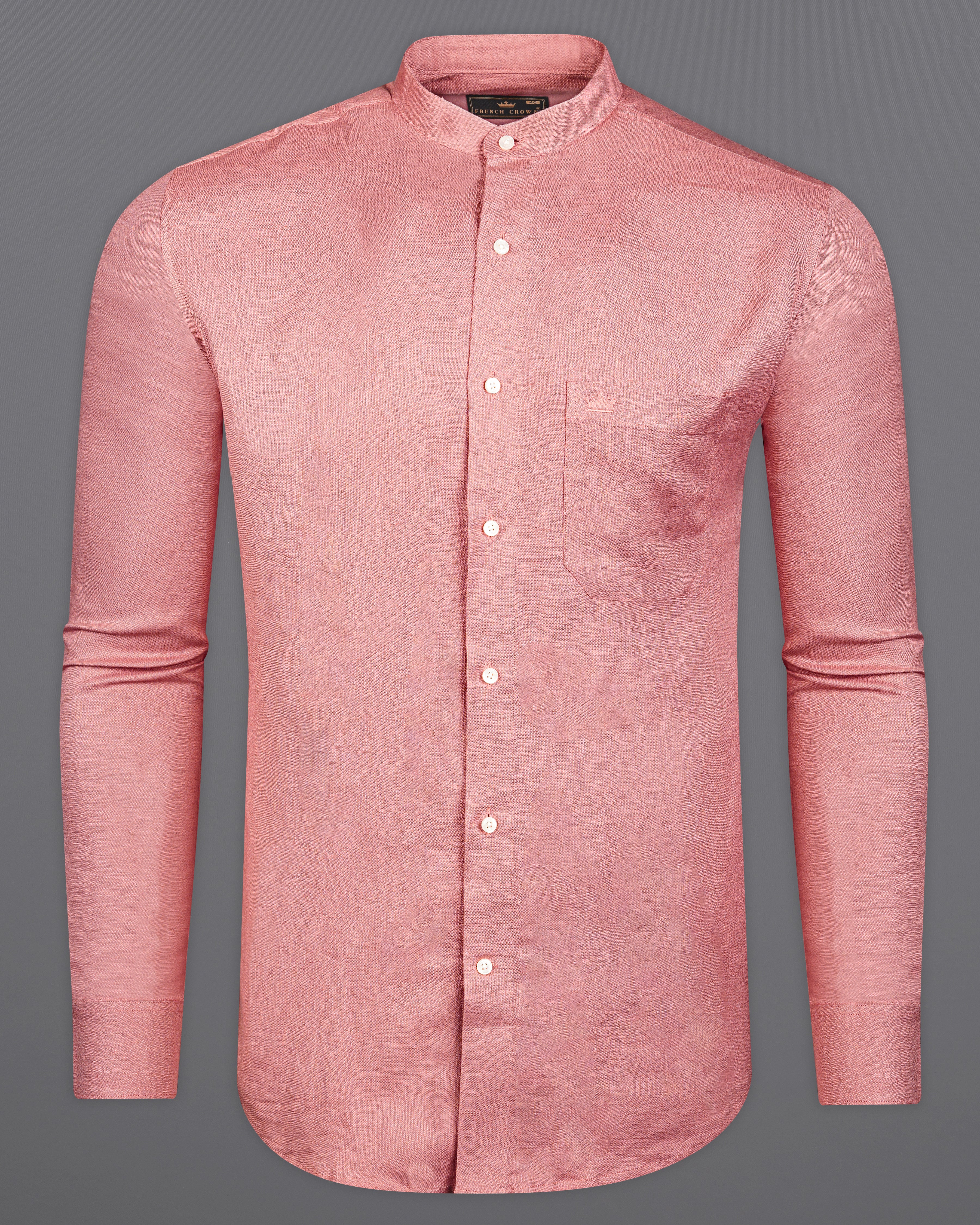 Burning Sand Pink Luxurious Linen Shirt 9846-M-38, 9846-M-H-38, 9846-M-39, 9846-M-H-39, 9846-M-40, 9846-M-H-40, 9846-M-42, 9846-M-H-42, 9846-M-44, 9846-M-H-44, 9846-M-46, 9846-M-H-46, 9846-M-48, 9846-M-H-48, 9846-M-50, 9846-M-H-50, 9846-M-52, 9846-M-H-52