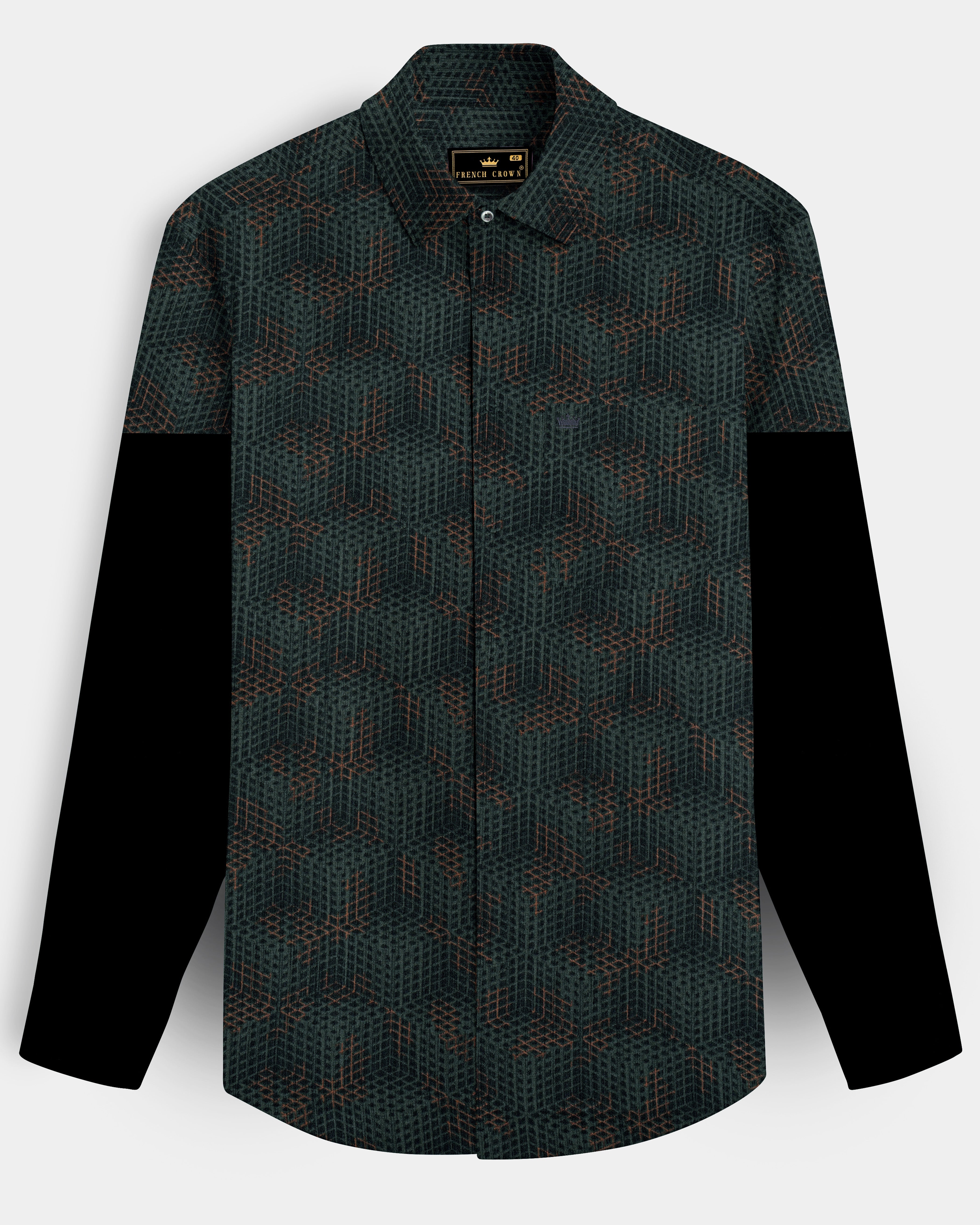 Dianne Green and Judge Brown Honeycomb Printed Super Soft Premium Cotton Designer Shirt