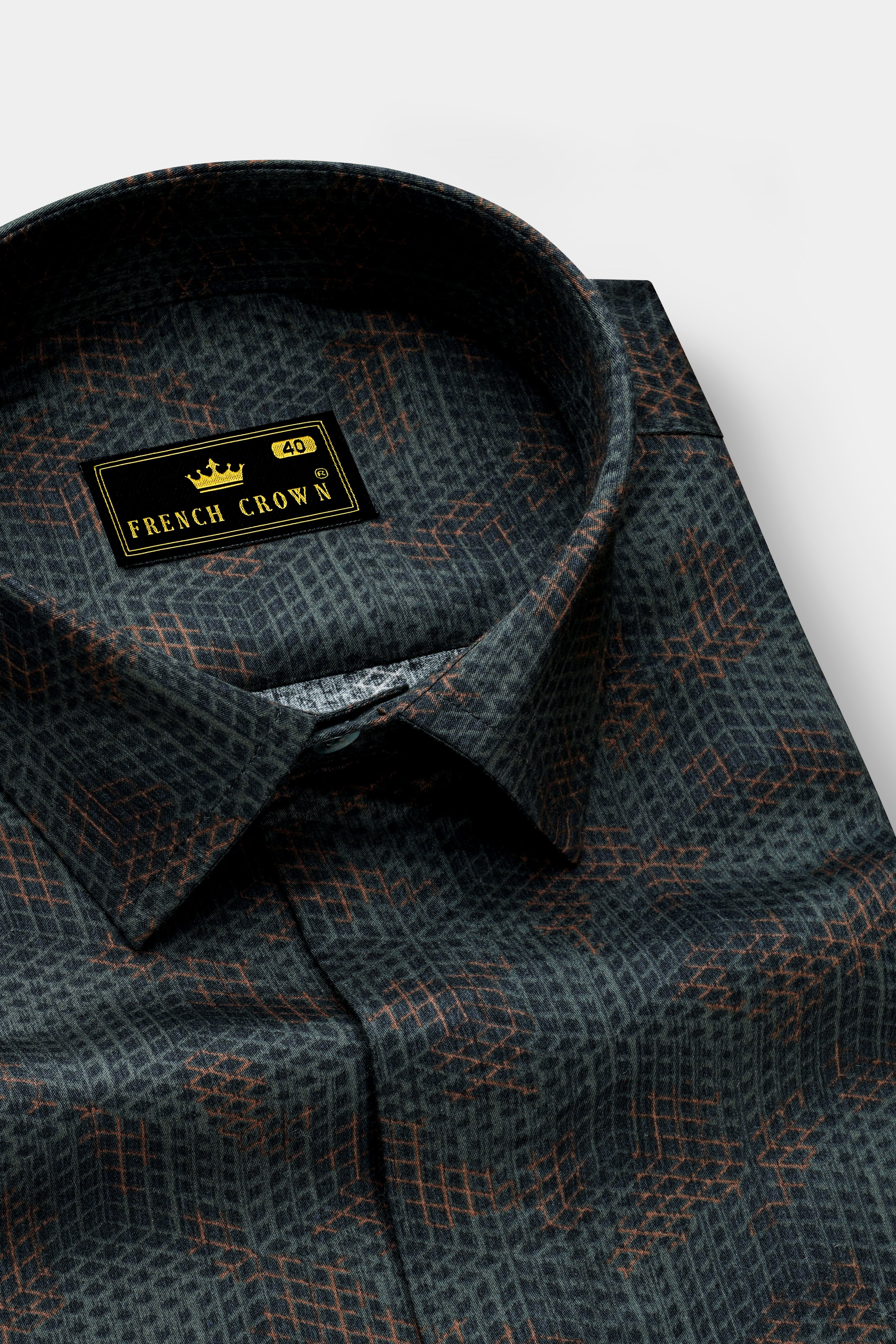 Dianne Green and Judge Brown Honeycomb Printed Super Soft Premium Cotton Designer Shirt