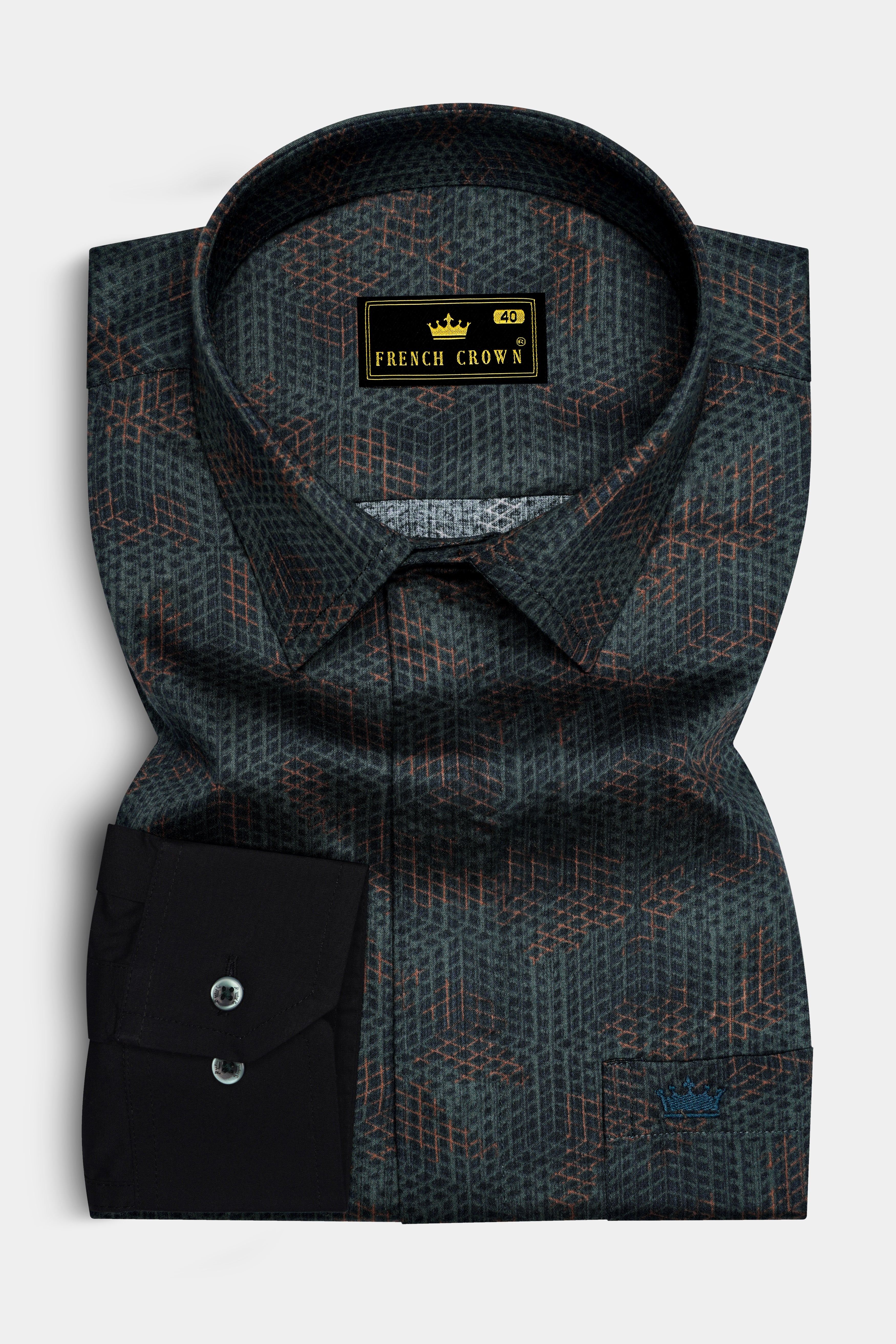 Dianne Green and Judge Brown Honeycomb Printed Super Soft Premium Cotton Designer Shirt