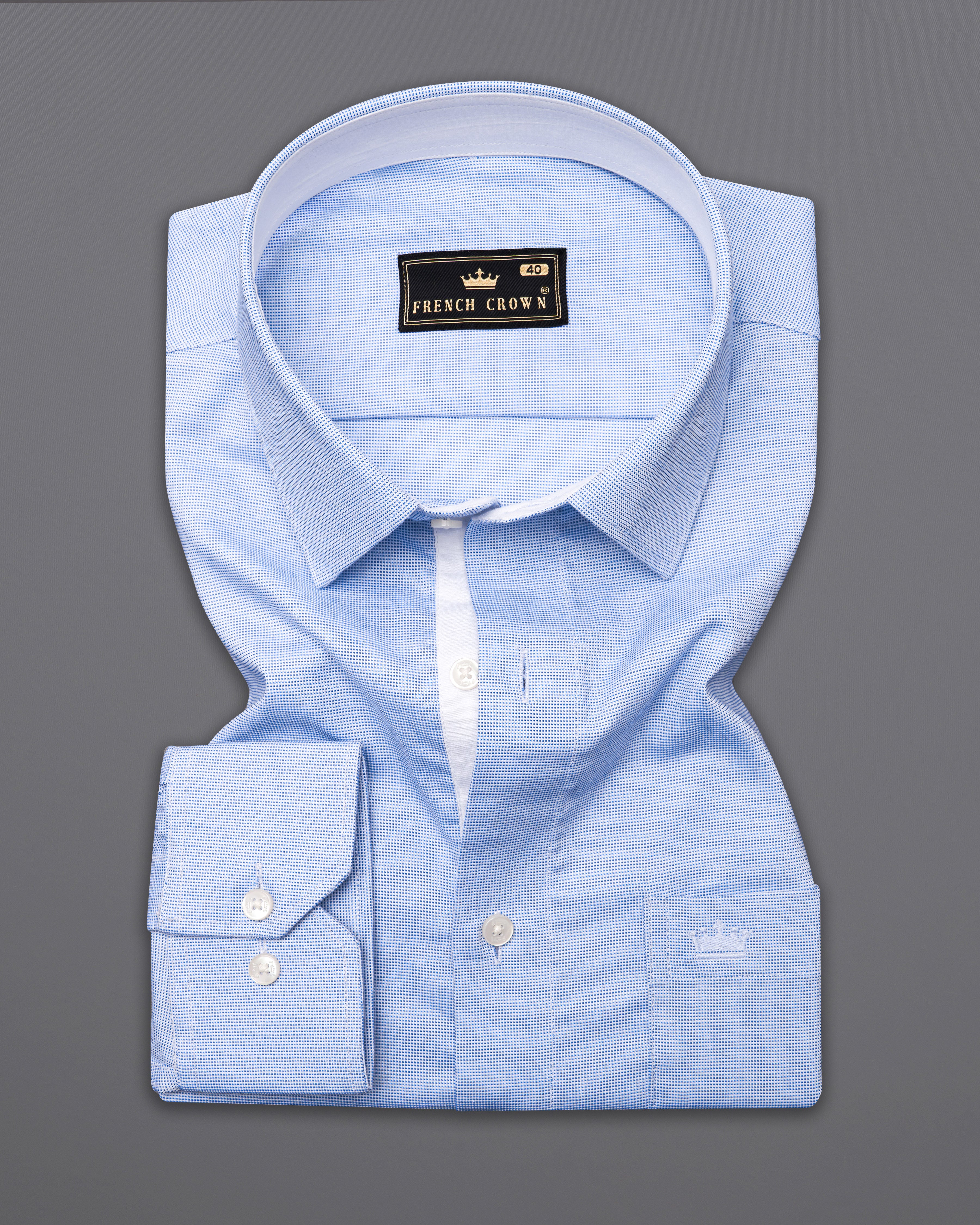 Periwinkle Blue Dobby Textured Premium Giza Cotton Shirt 9905-CLOTH-P-38, 9905-CLOTH-P-H-38, 9905-CLOTH-P-39, 9905-CLOTH-P-H-39, 9905-CLOTH-P-40, 9905-CLOTH-P-H-40, 9905-CLOTH-P-42, 9905-CLOTH-P-H-42, 9905-CLOTH-P-44, 9905-CLOTH-P-H-44, 9905-CLOTH-P-46, 9905-CLOTH-P-H-46, 9905-CLOTH-P-48, 9905-CLOTH-P-H-48, 9905-CLOTH-P-50, 9905-CLOTH-P-H-50, 9905-CLOTH-P-52, 9905-CLOTH-P-H-52