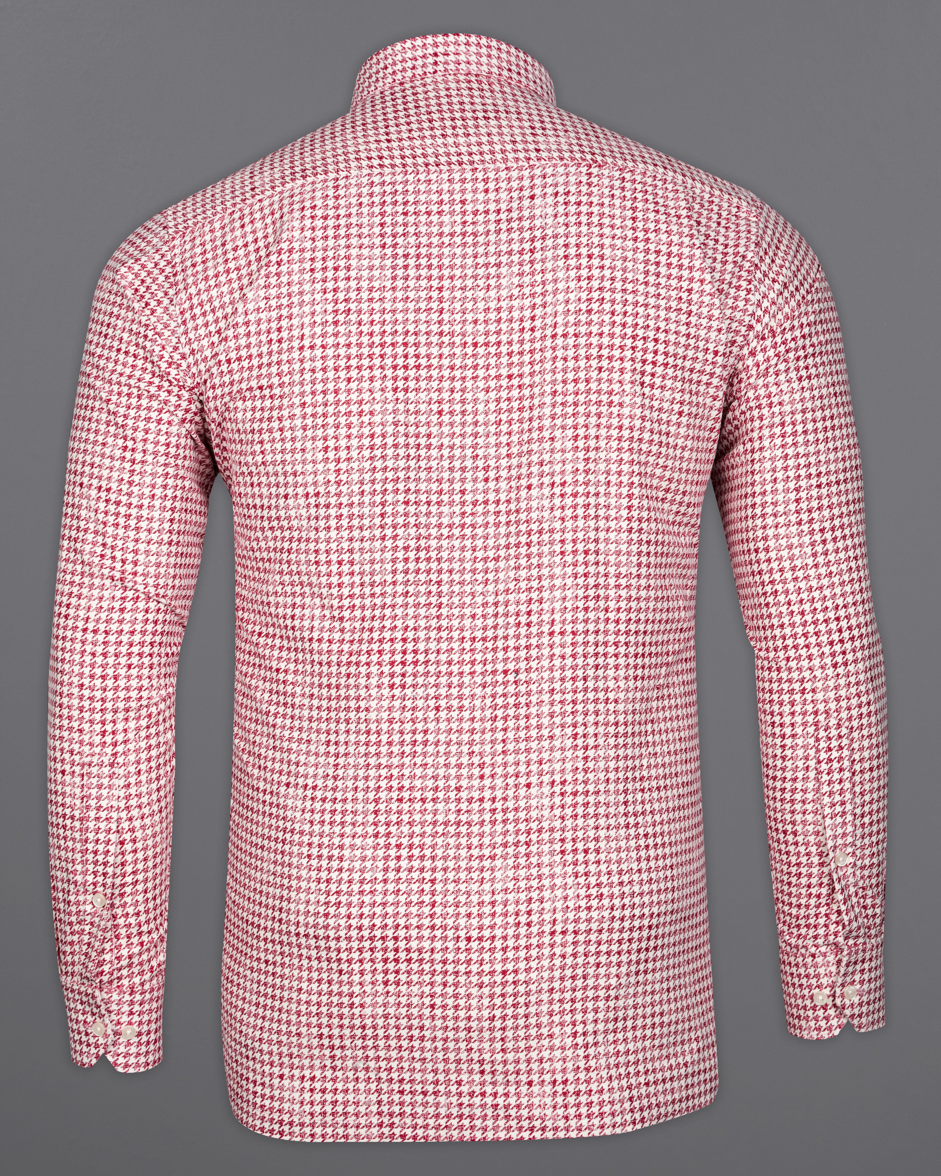 Shiraz Red and White Houndstooth Corduroy Overshirt/Shacket 9916-OS-P301-38, 9916-OS-P301-H-38, 9916-OS-P301-39, 9916-OS-P301-H-39, 9916-OS-P301-40, 9916-OS-P301-H-40, 9916-OS-P301-42, 9916-OS-P301-H-42, 9916-OS-P301-44, 9916-OS-P301-H-44, 9916-OS-P301-46, 9916-OS-P301-H-46, 9916-OS-P301-48, 9916-OS-P301-H-48, 9916-OS-P301-50, 9916-OS-P301-H-50, 9916-OS-P301-52, 9916-OS-P301-H-52
