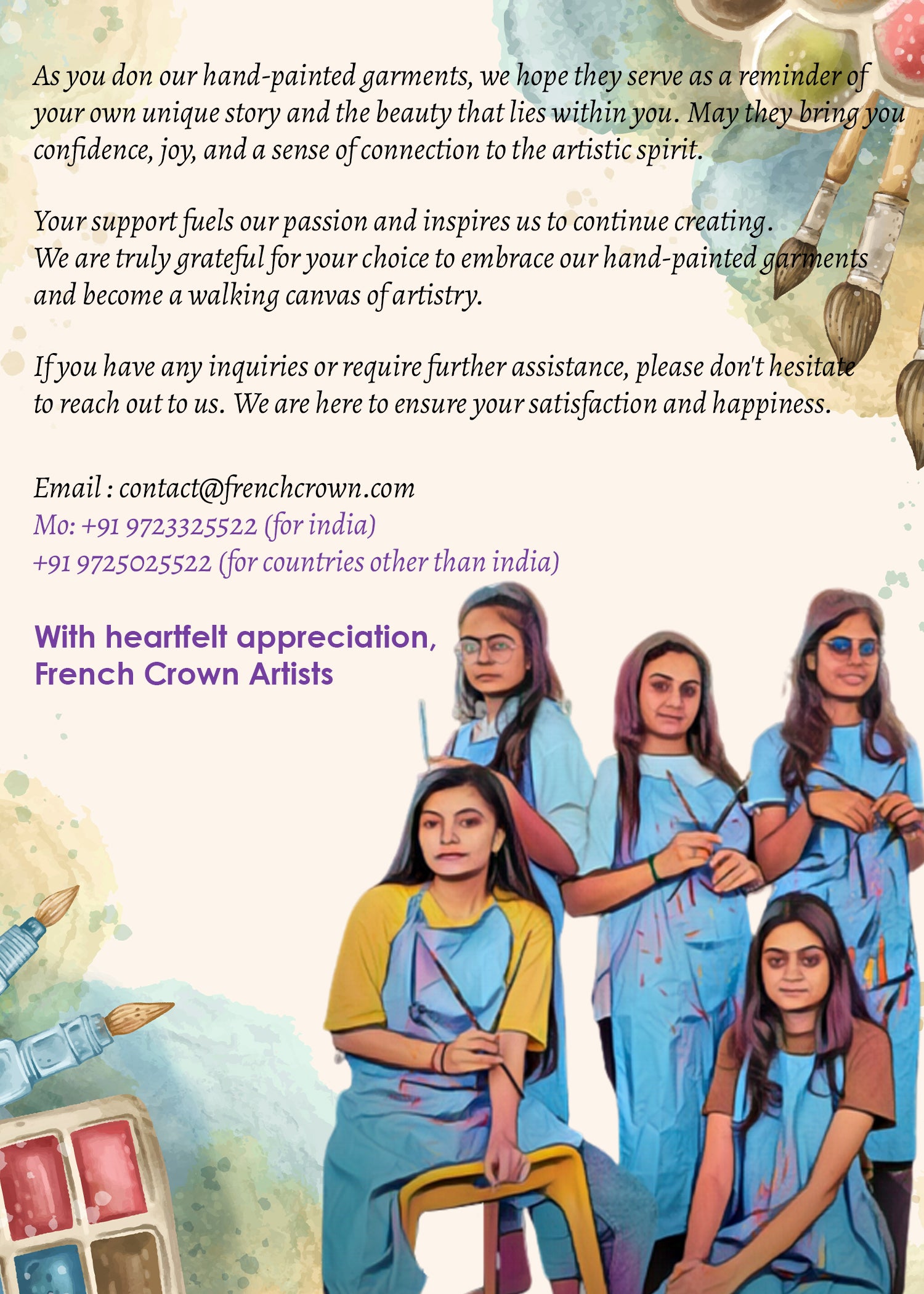 Mountain Lavender Hand Painted Super Soft Premium Cotton Designer Kurta Shirt