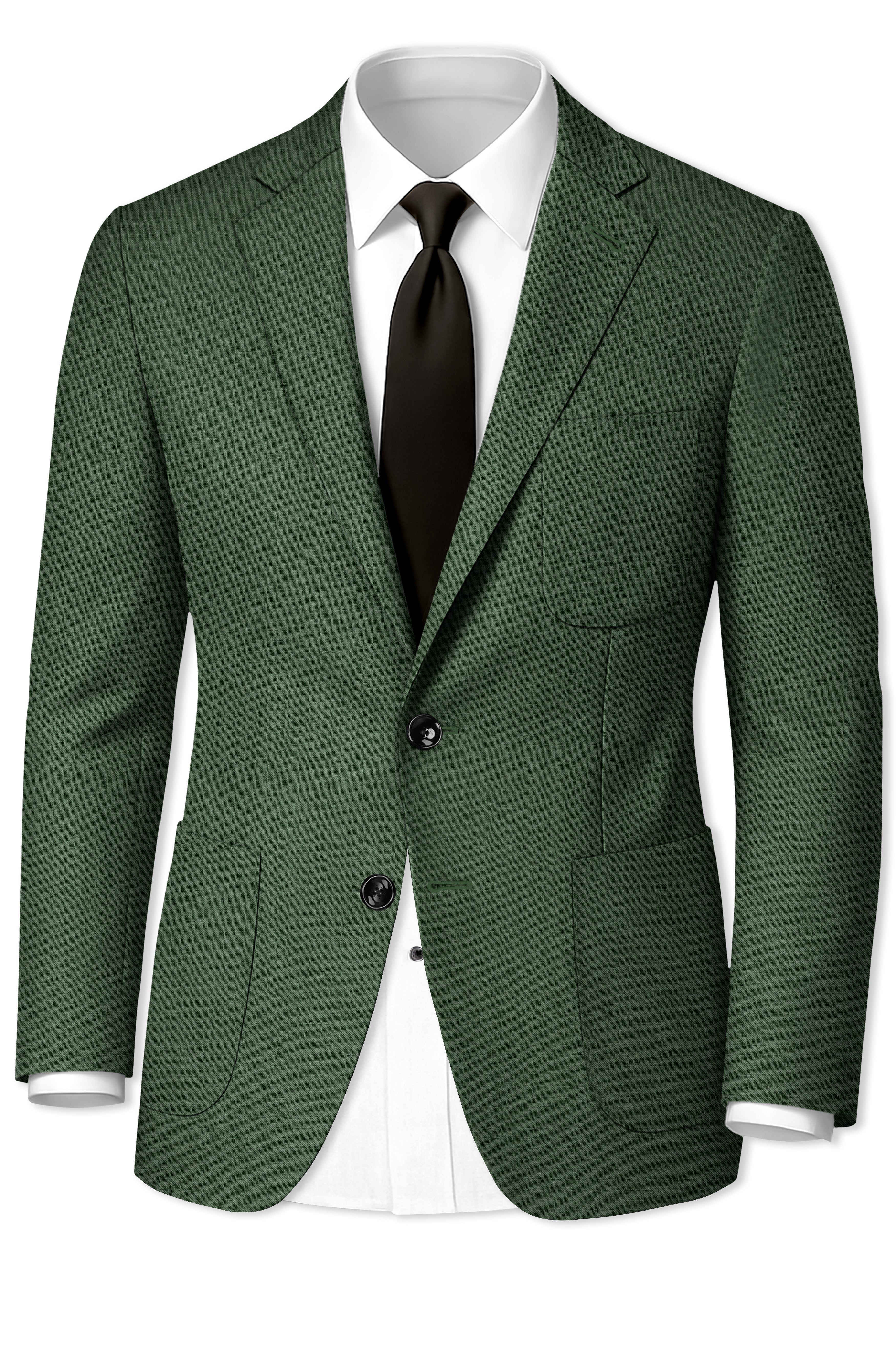 Asparagus Green Luxurious Linen Sports Blazer
