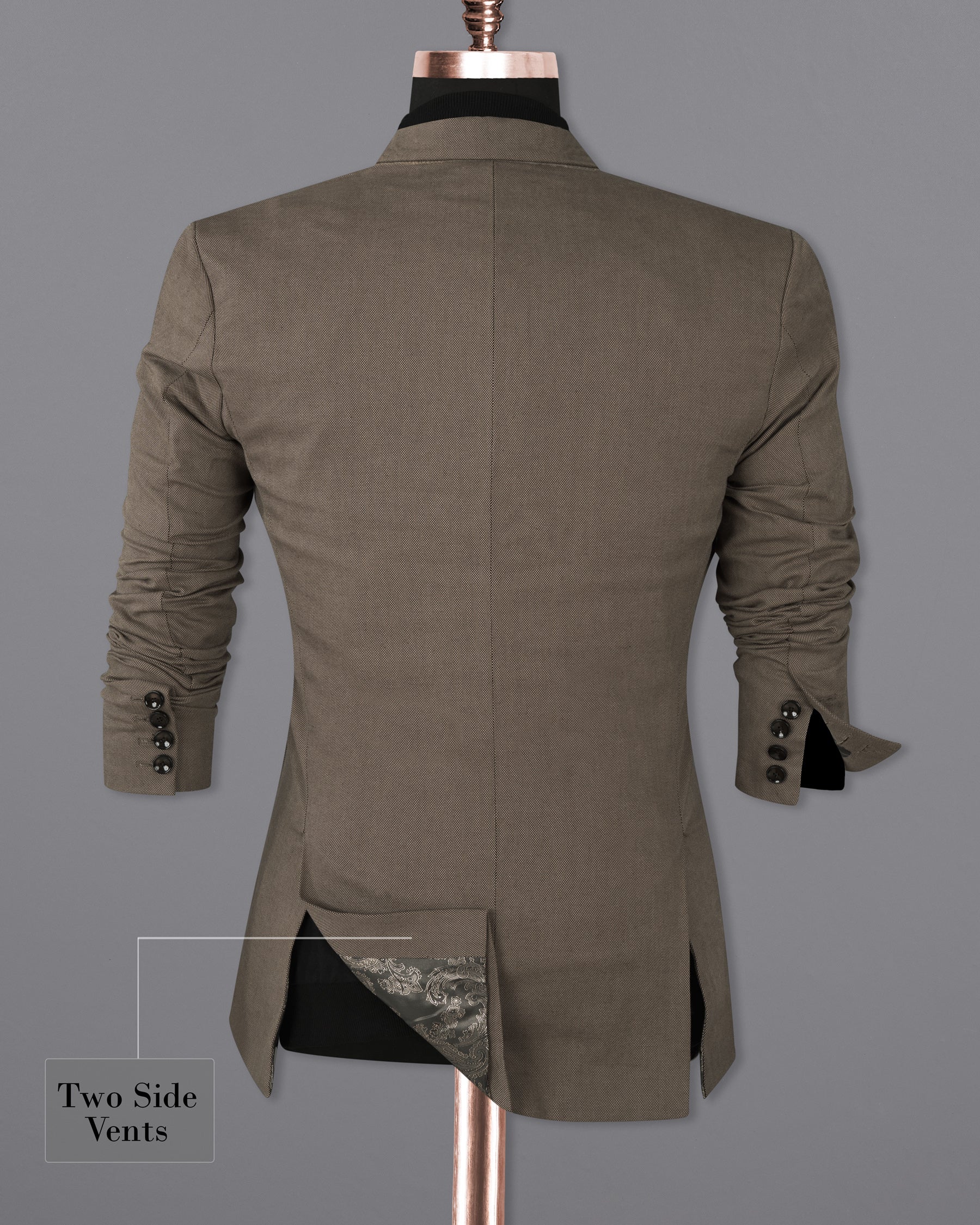 Stonewall with Zeus Brown Double Breasted Premium Cotton Sports Blazer