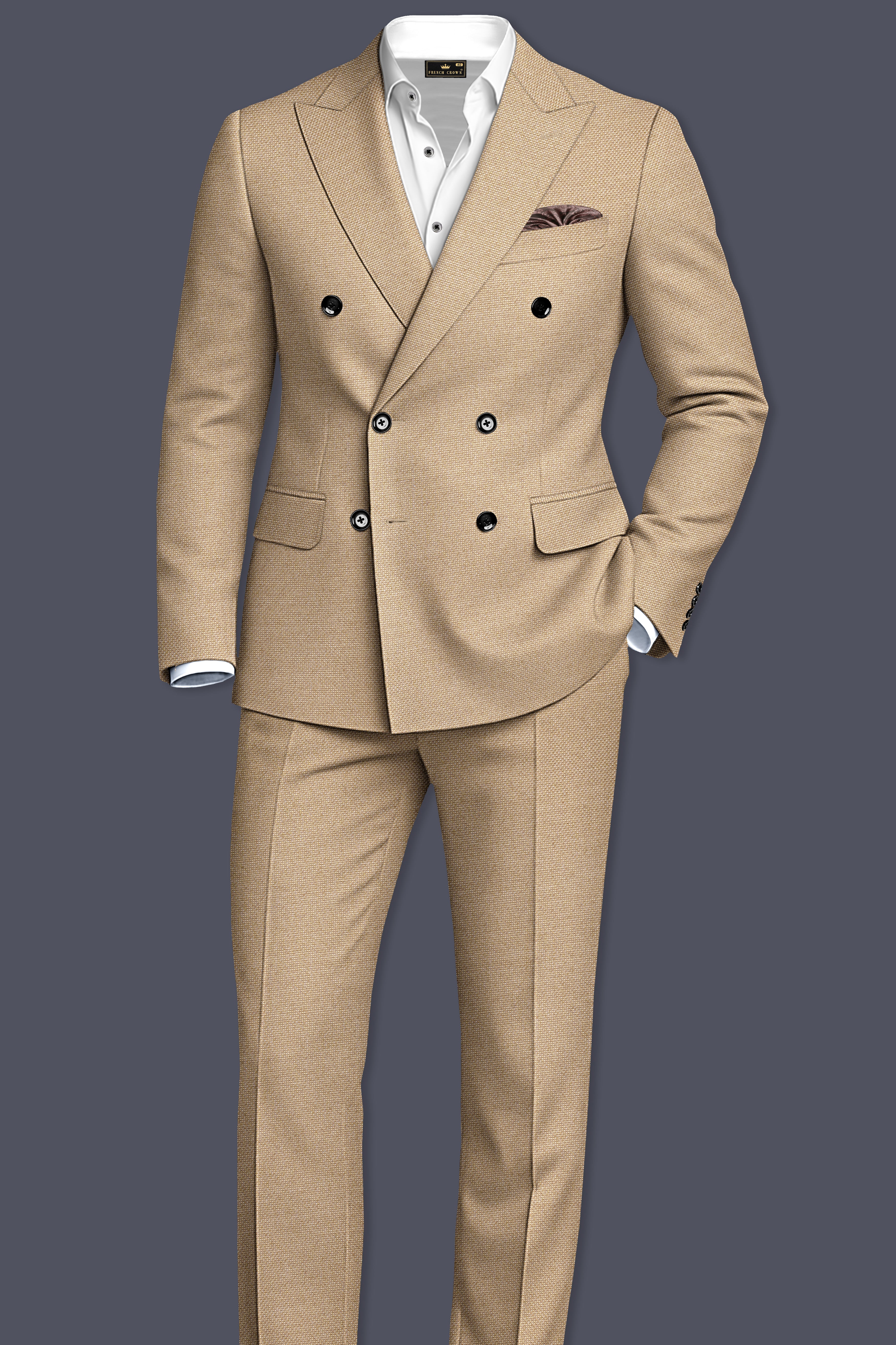 Tallow Brown Double Breasted Blazer