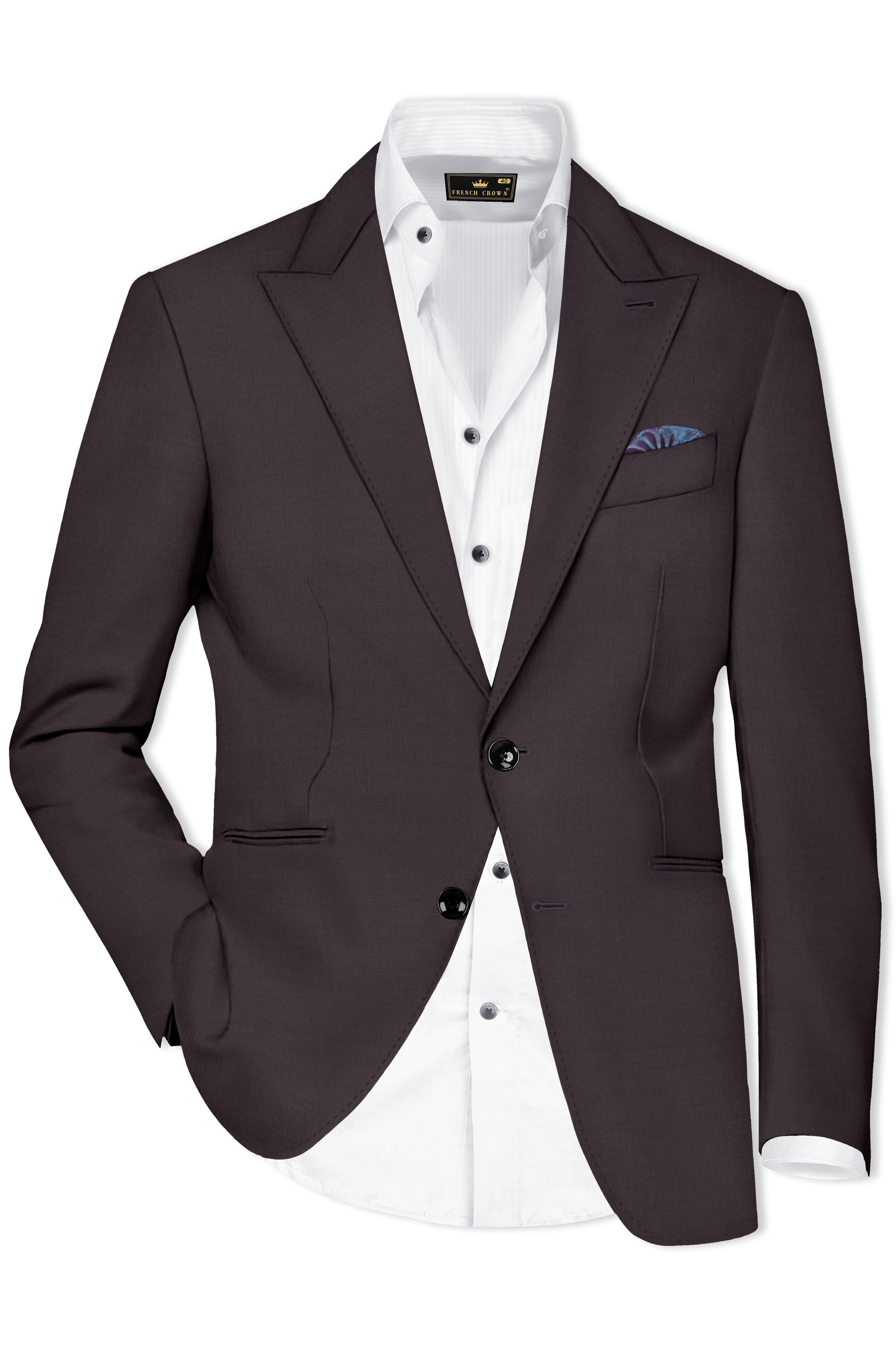 Thunder Steel Gray Single Breasted Blazer