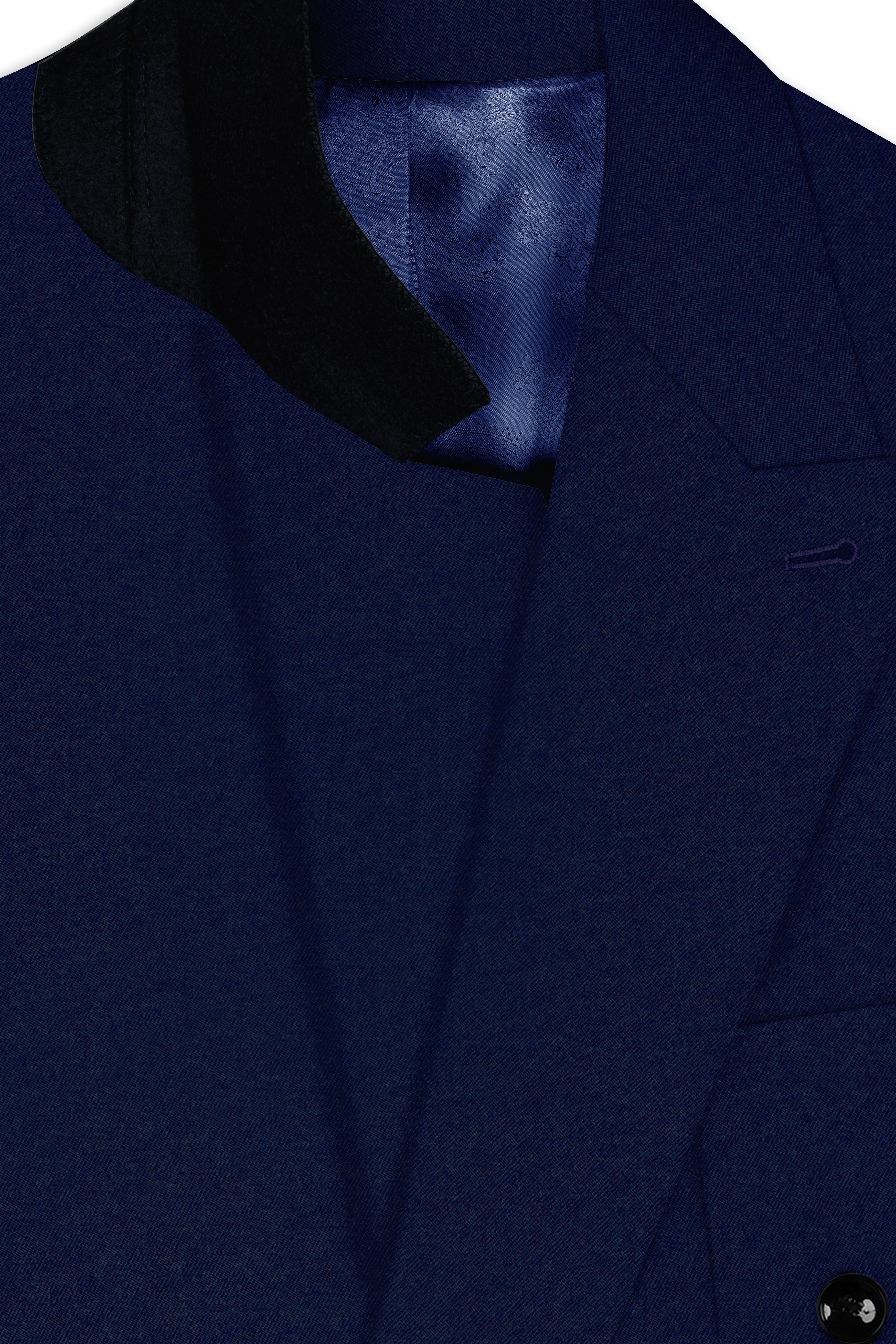 Baltic Blue Wool Rich Double Breasted Sports Blazer