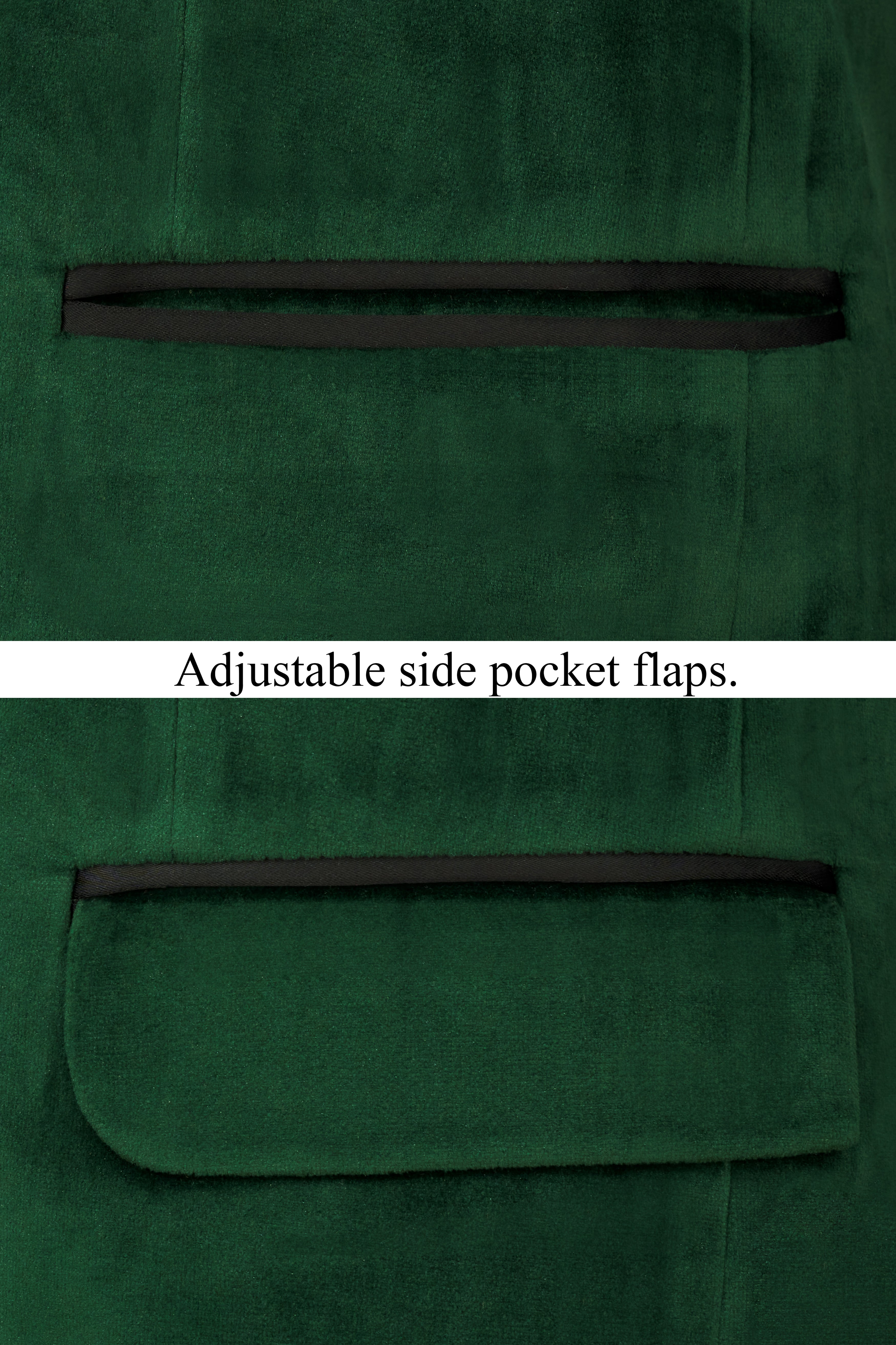 Phthalo Green Velvet Tuxedo Designer Blazer