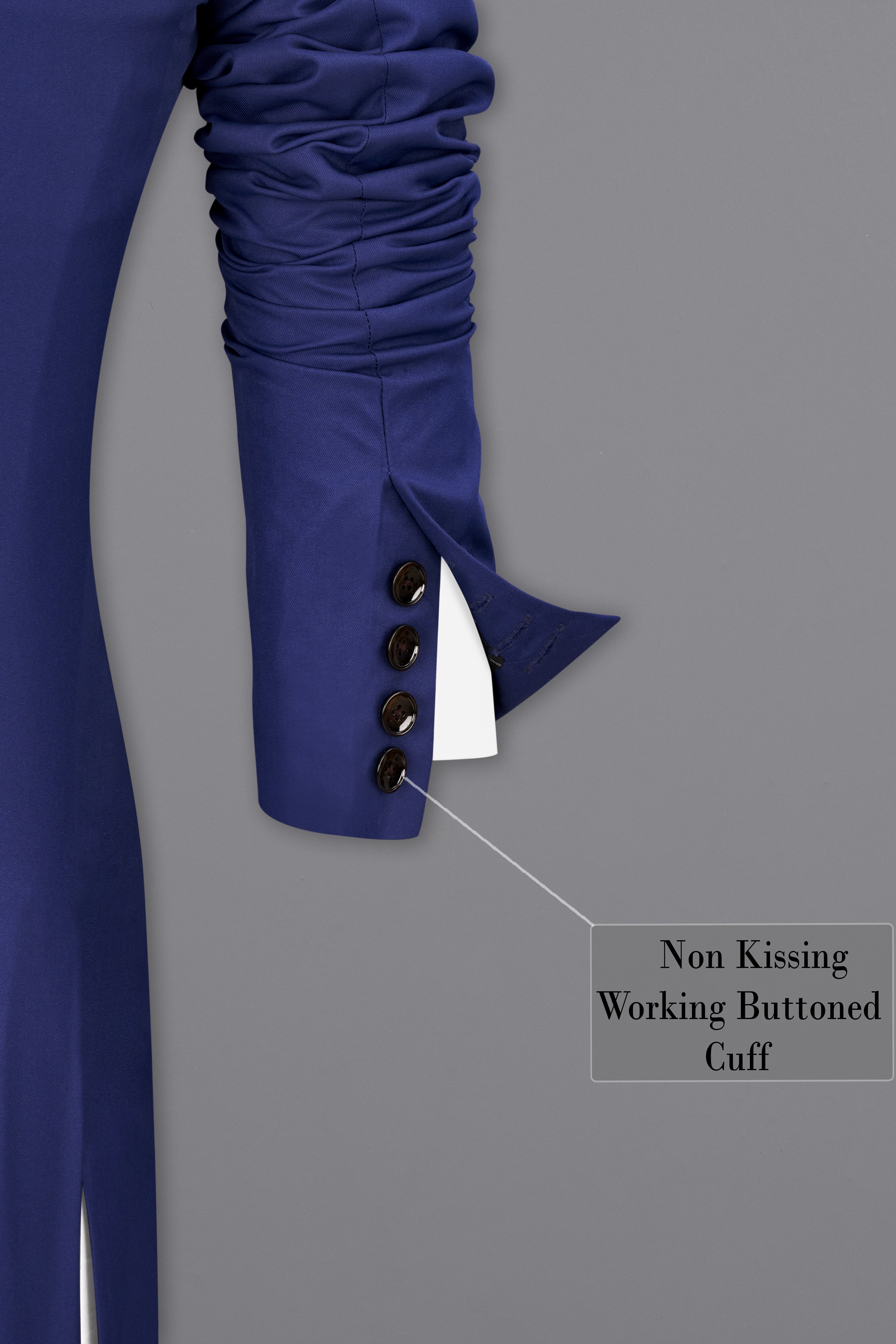 Royal Blue Single Breasted Blazer
