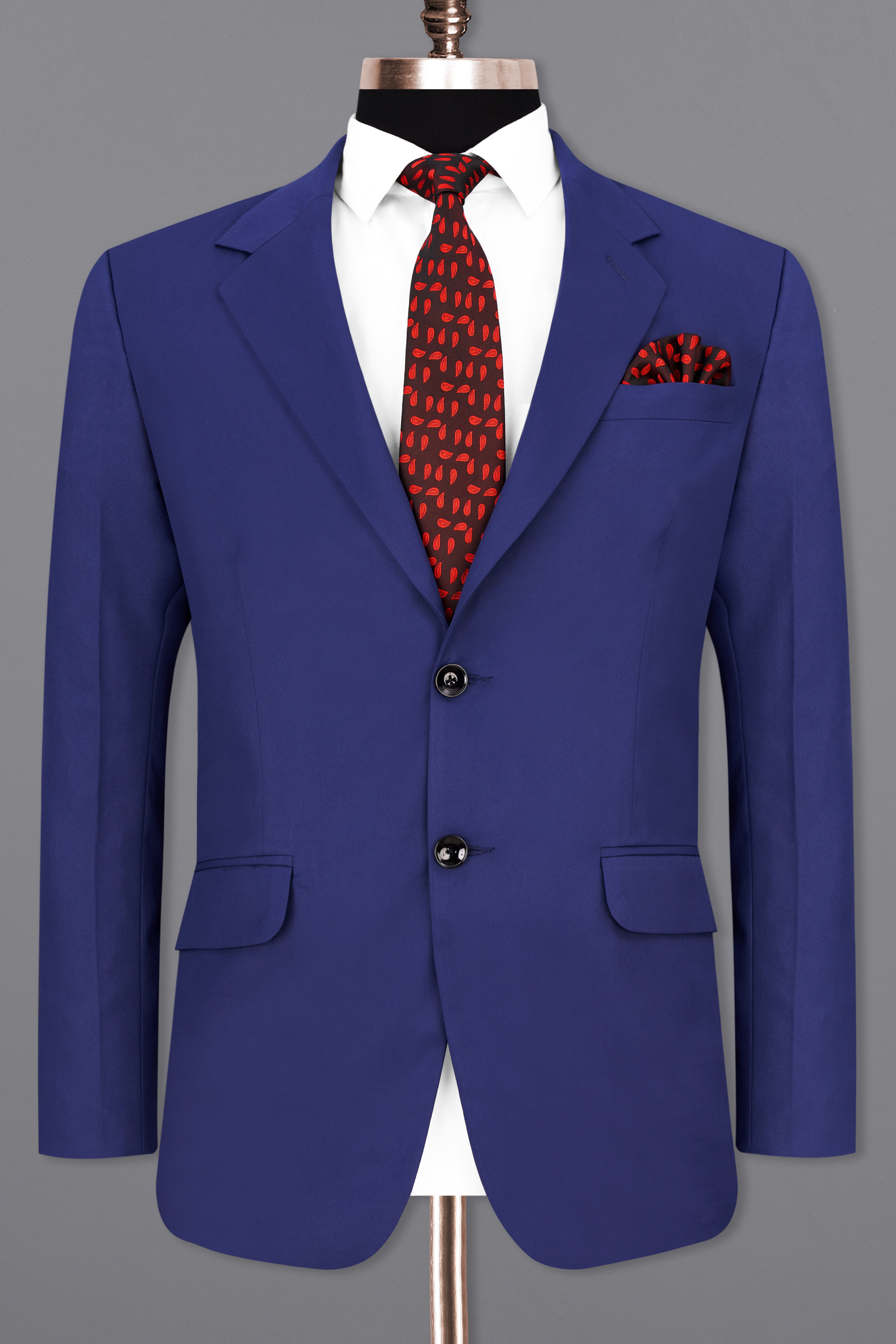 Royal Blue Single Breasted Blazer