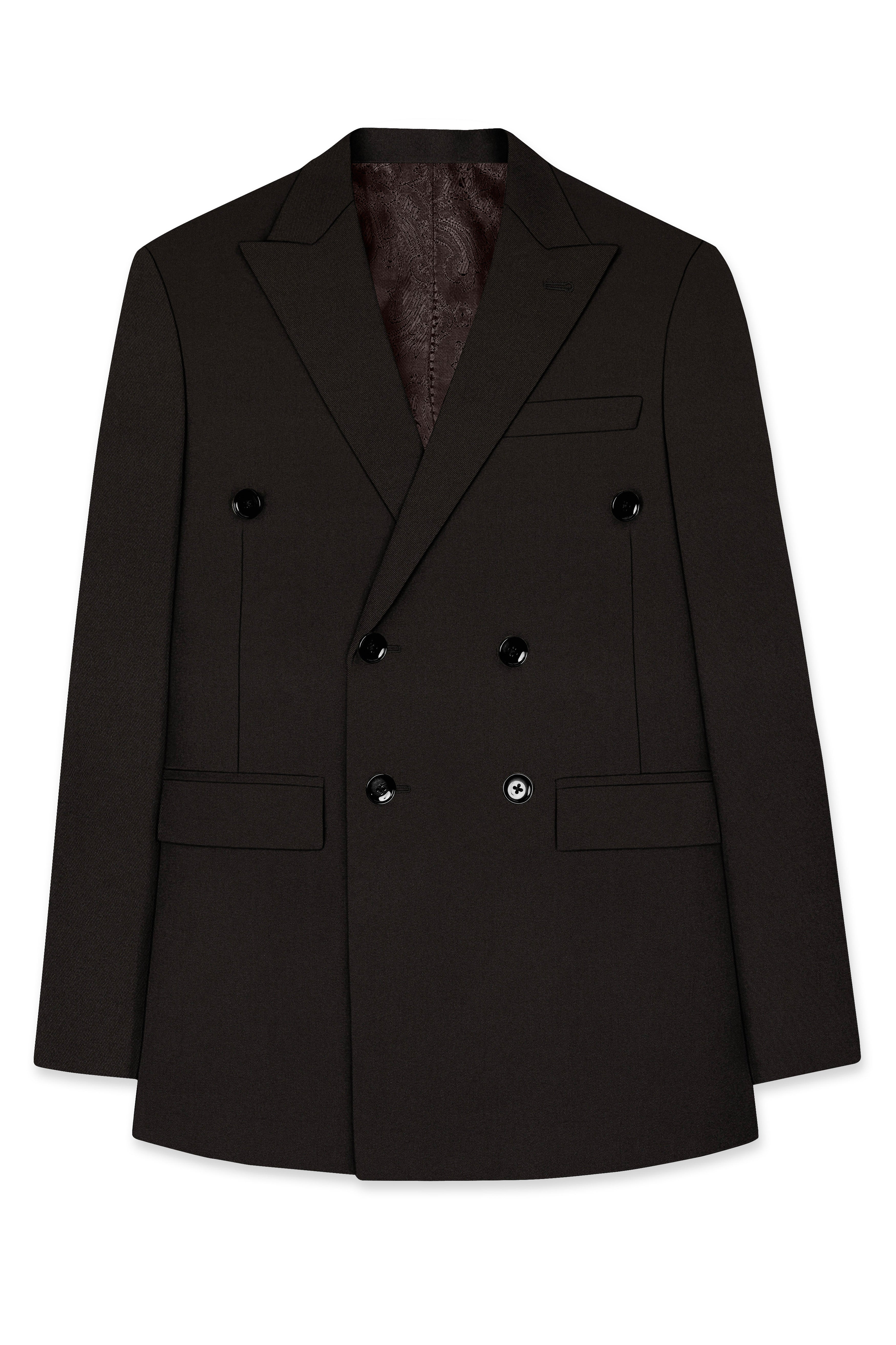 Eclipse Brown Double Breasted Blazer