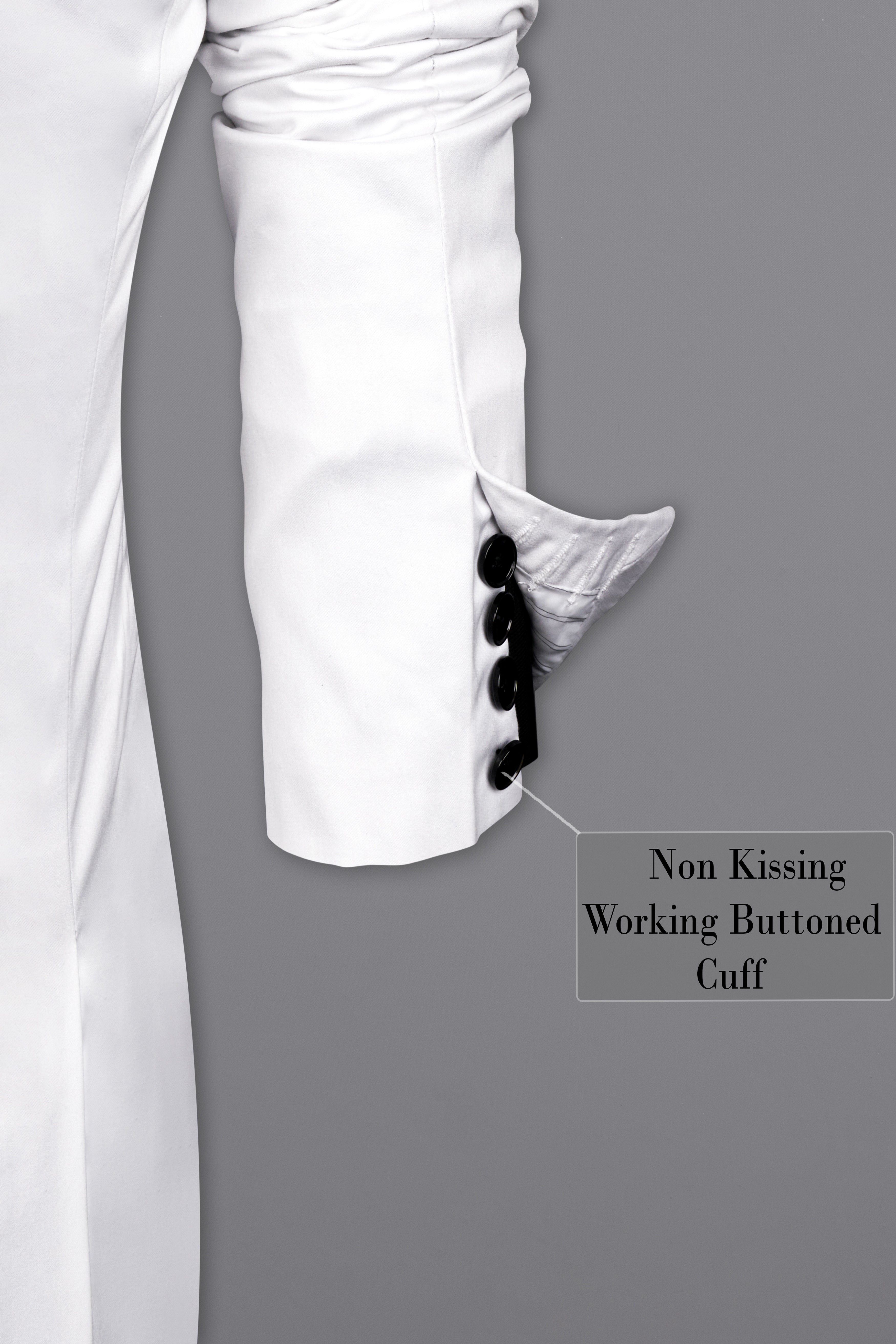 Bright White With Attractive Stretchable Hand Painted Single Breasted Designer Blazer