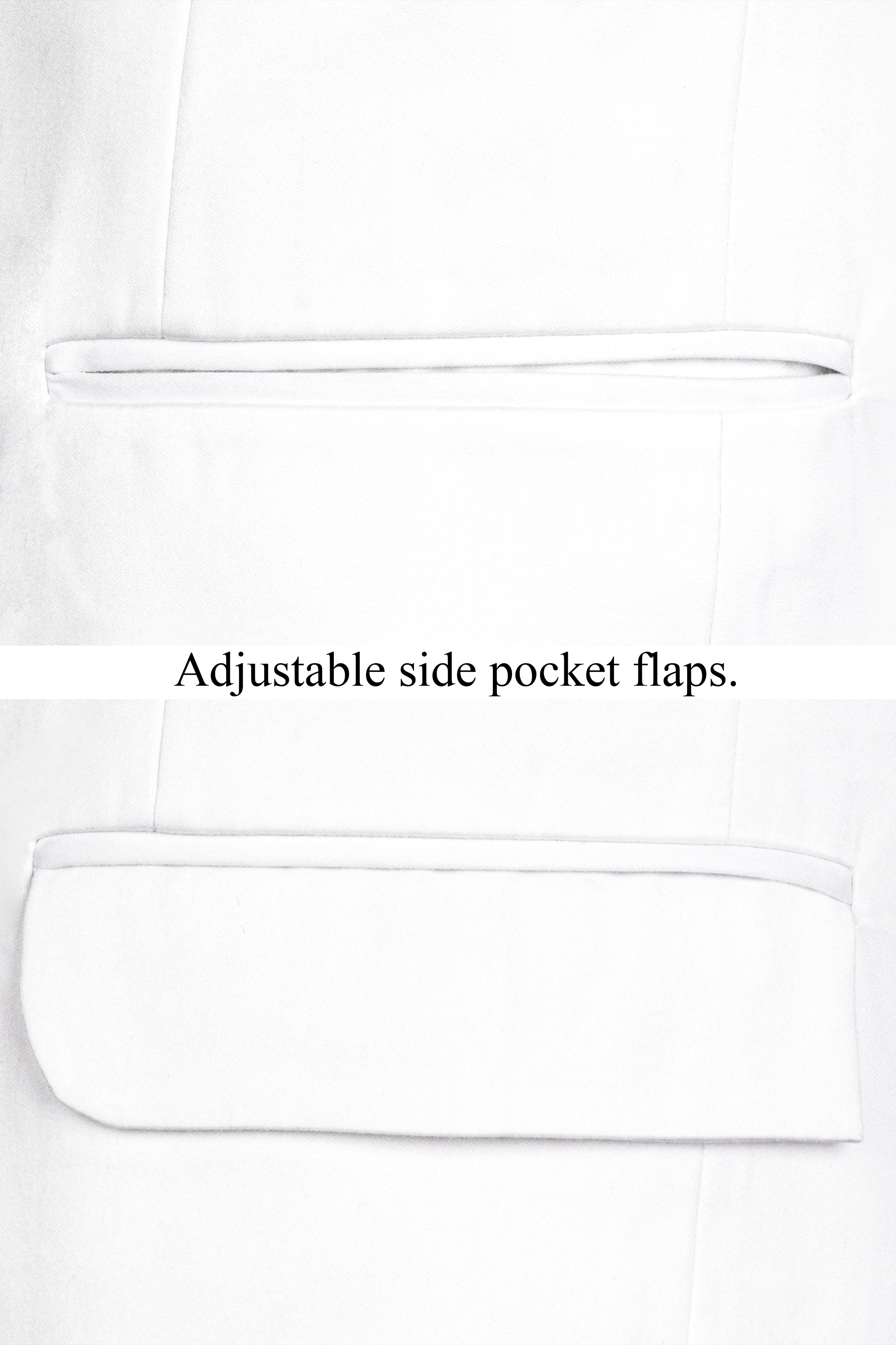 Bright White With Attractive Stretchable Hand Painted Single Breasted Designer Blazer