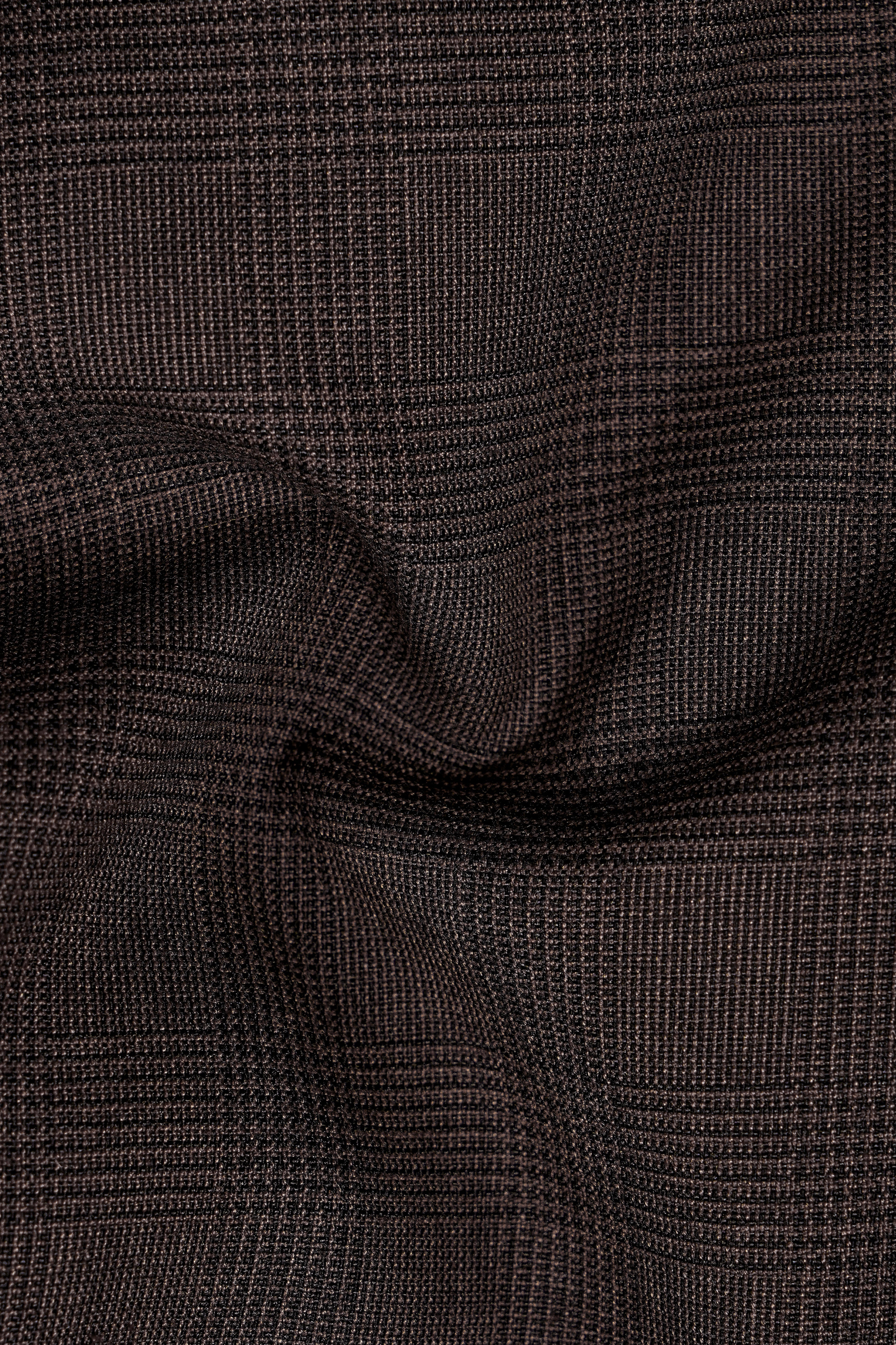 Taupe Coffee Brown Single-Breasted Blazer