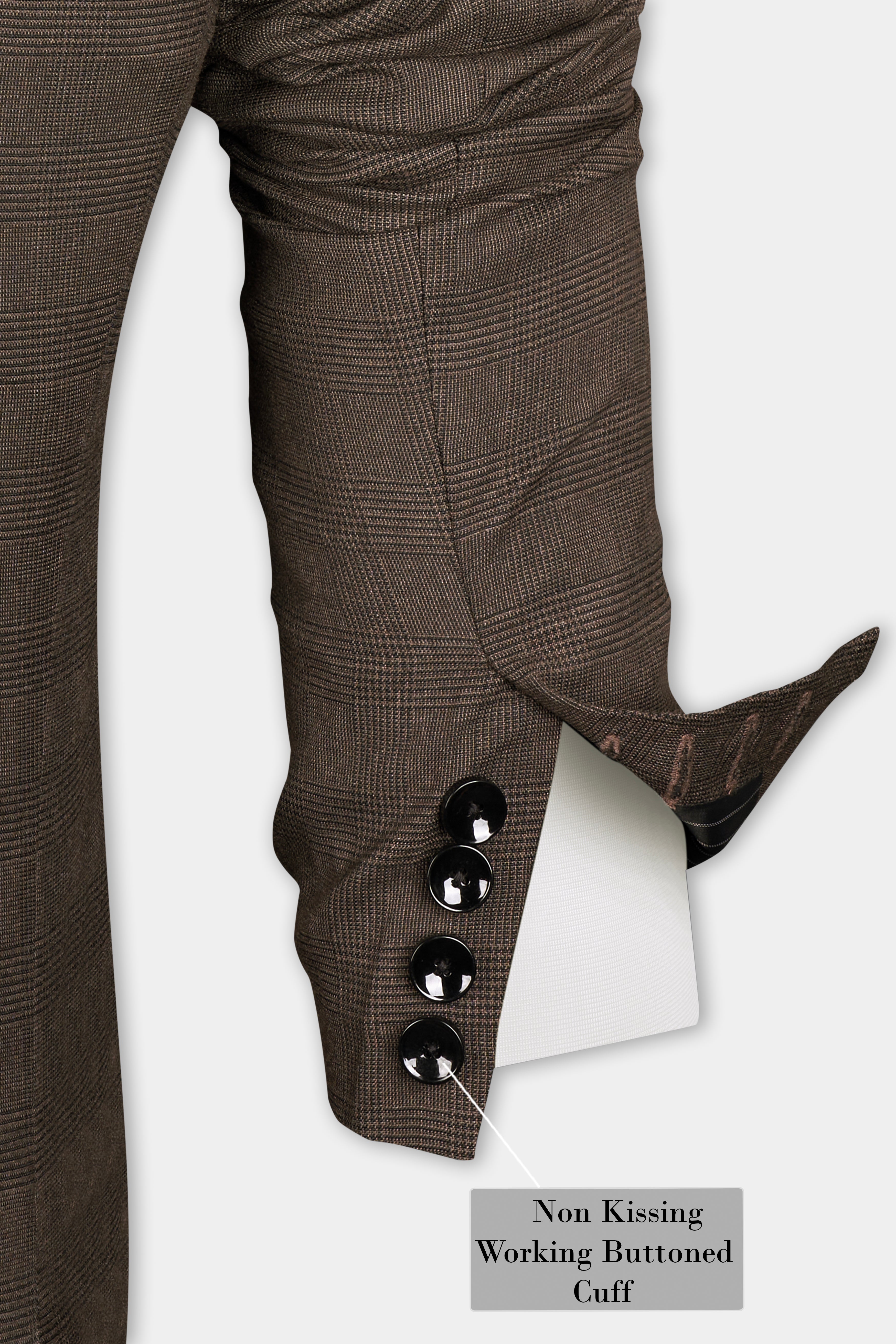 Taupe Coffee Brown Single-Breasted Blazer BL2703-SB-36, BL2703-SB-38, BL2703-SB-40, BL2703-SB-42, BL2703-SB-44, BL2703-SB-46, BL2703-SB-48, BL2703-SB-50, BL2703-SB-52, BL2703-SB-54, BL2703-SB-56, BL2703-SB-58, BL2703-SB-60