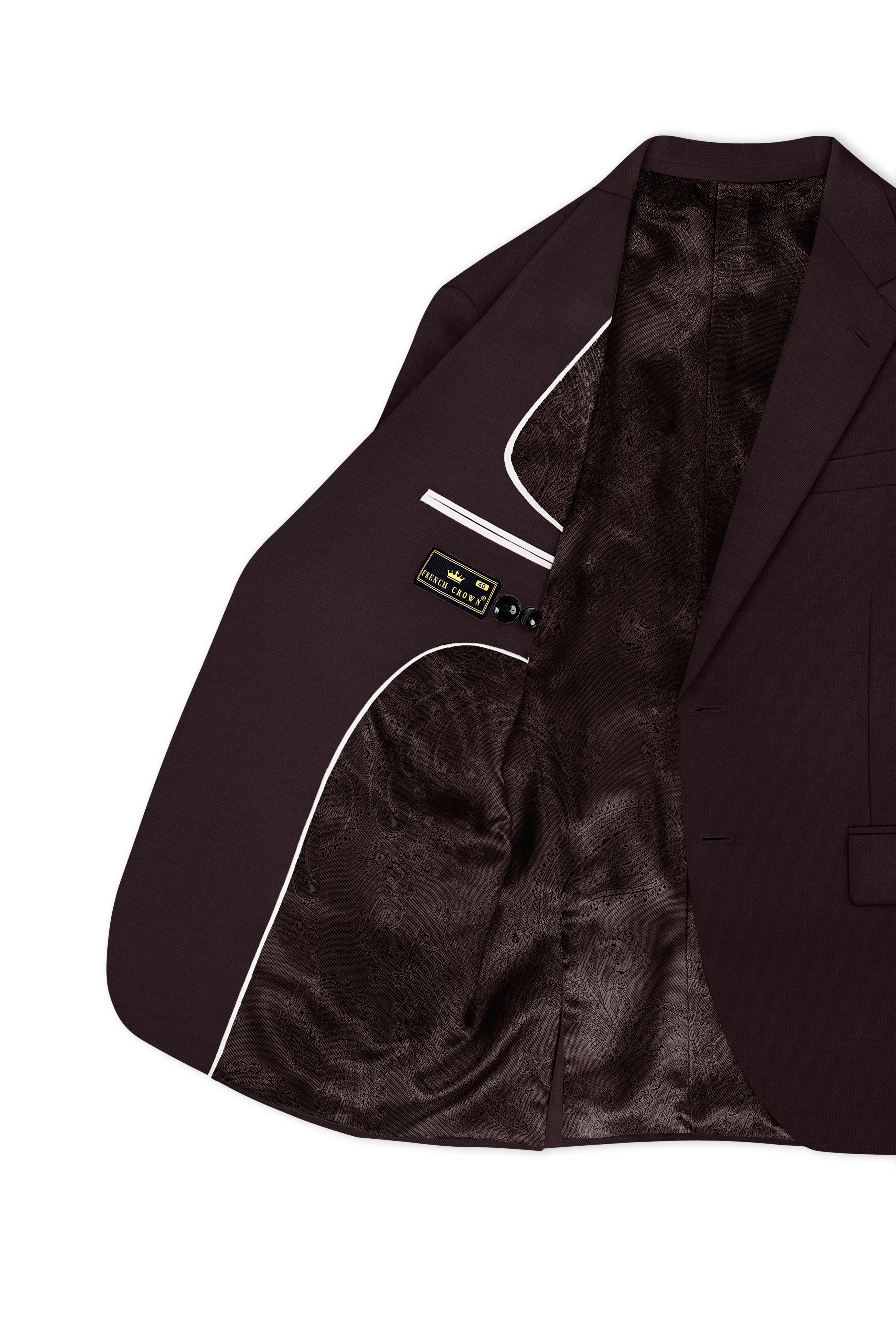 Woody Dark Brown Single Breasted Blazer