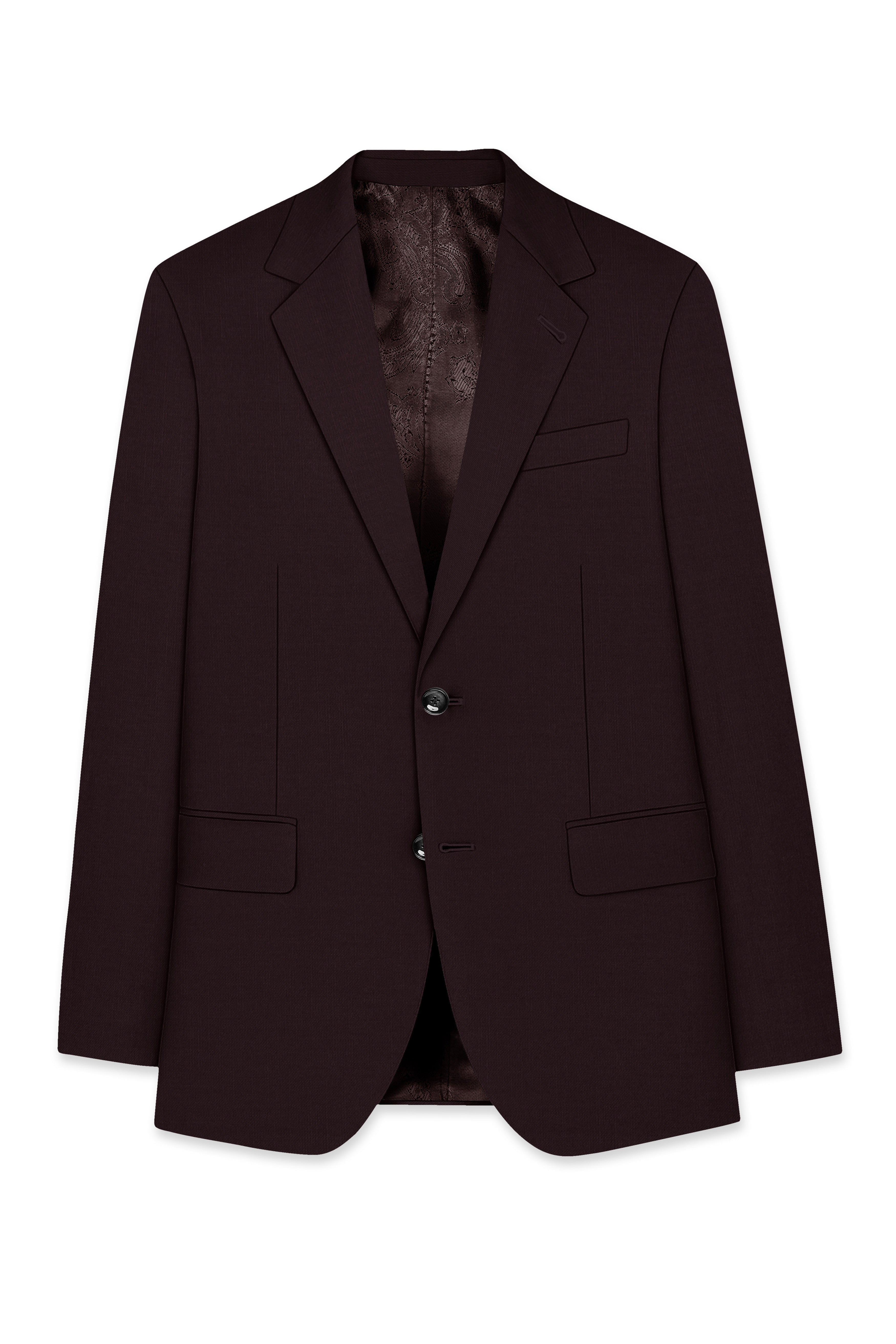 Woody Dark Brown Single Breasted Blazer