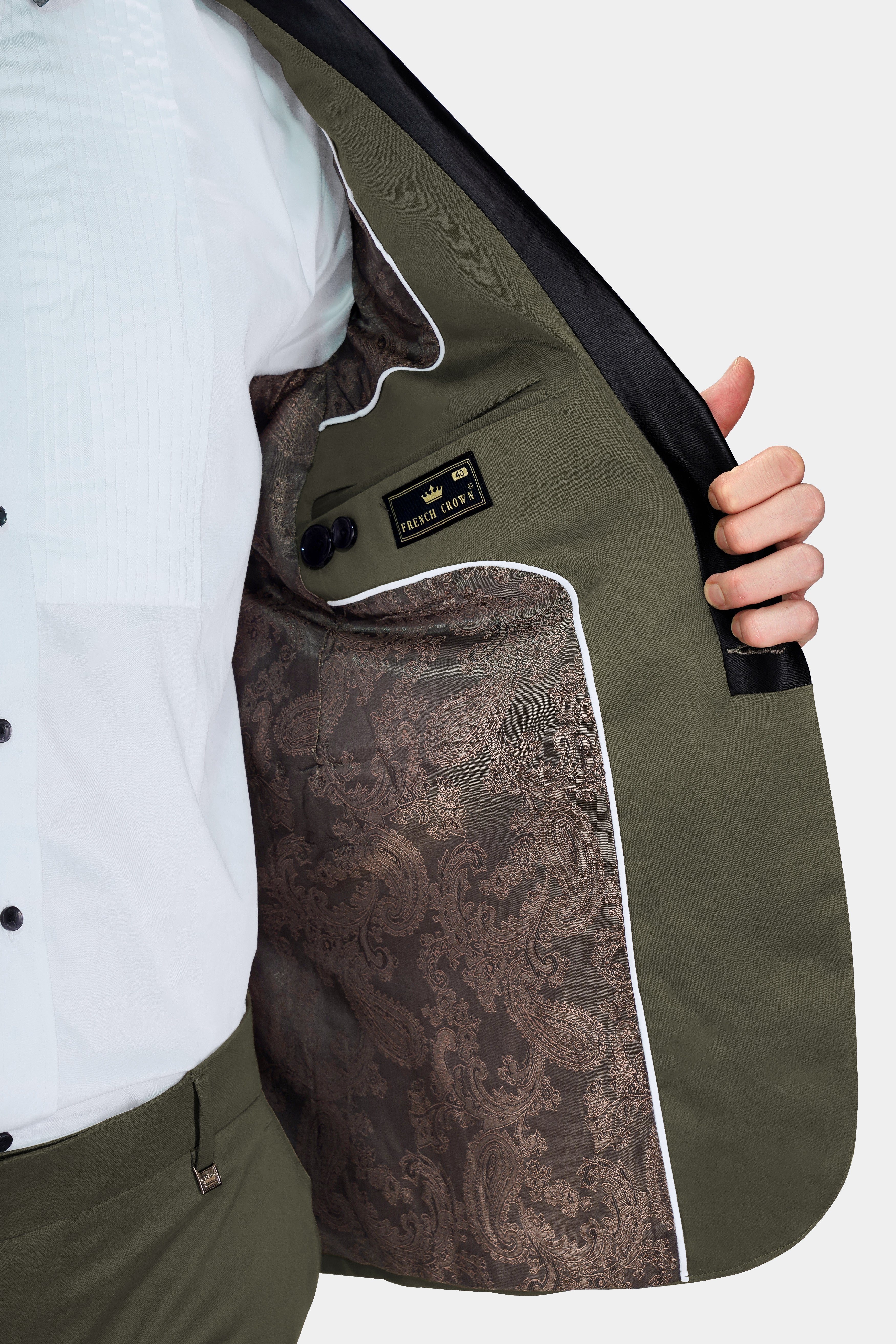 Hemlock Green Premium Cotton Tuxedo Stretchable Traveler Blazer BL2785-BKL-36, BL2785-BKL-38, BL2785-BKL-40, BL2785-BKL-42, BL2785-BKL-44, BL2785-BKL-46, BL2785-BKL-48, BL2785-BKL-50, BL2785-BKL-52, BL2785-BKL-54, BL2785-BKL-56, BL2785-BKL-58, BL2785-BKL-60