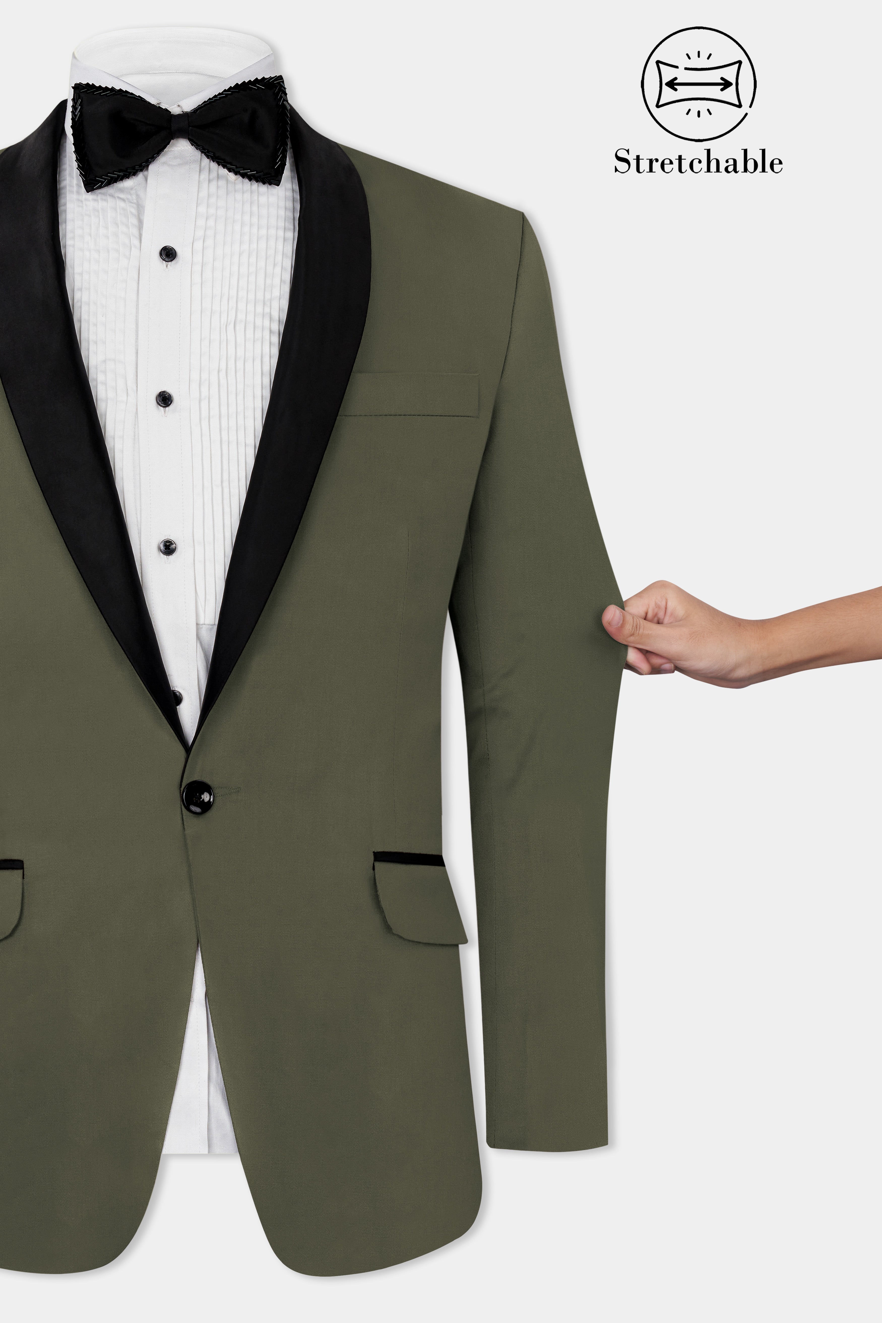 Hemlock Green Premium Cotton Tuxedo Stretchable Traveler Blazer BL2785-BKL-36, BL2785-BKL-38, BL2785-BKL-40, BL2785-BKL-42, BL2785-BKL-44, BL2785-BKL-46, BL2785-BKL-48, BL2785-BKL-50, BL2785-BKL-52, BL2785-BKL-54, BL2785-BKL-56, BL2785-BKL-58, BL2785-BKL-60