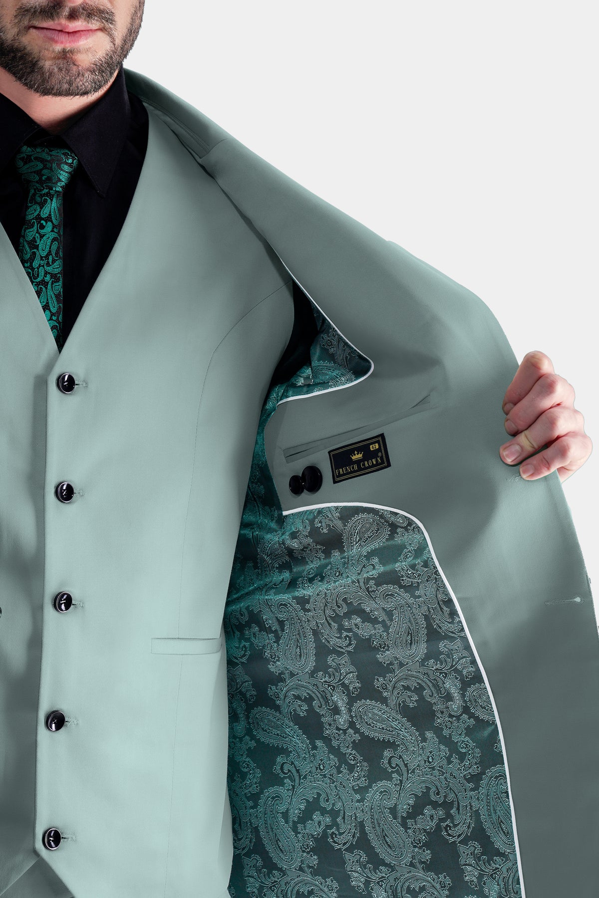 Edward Blue Premium Cotton Stretchable Traveler Blazer