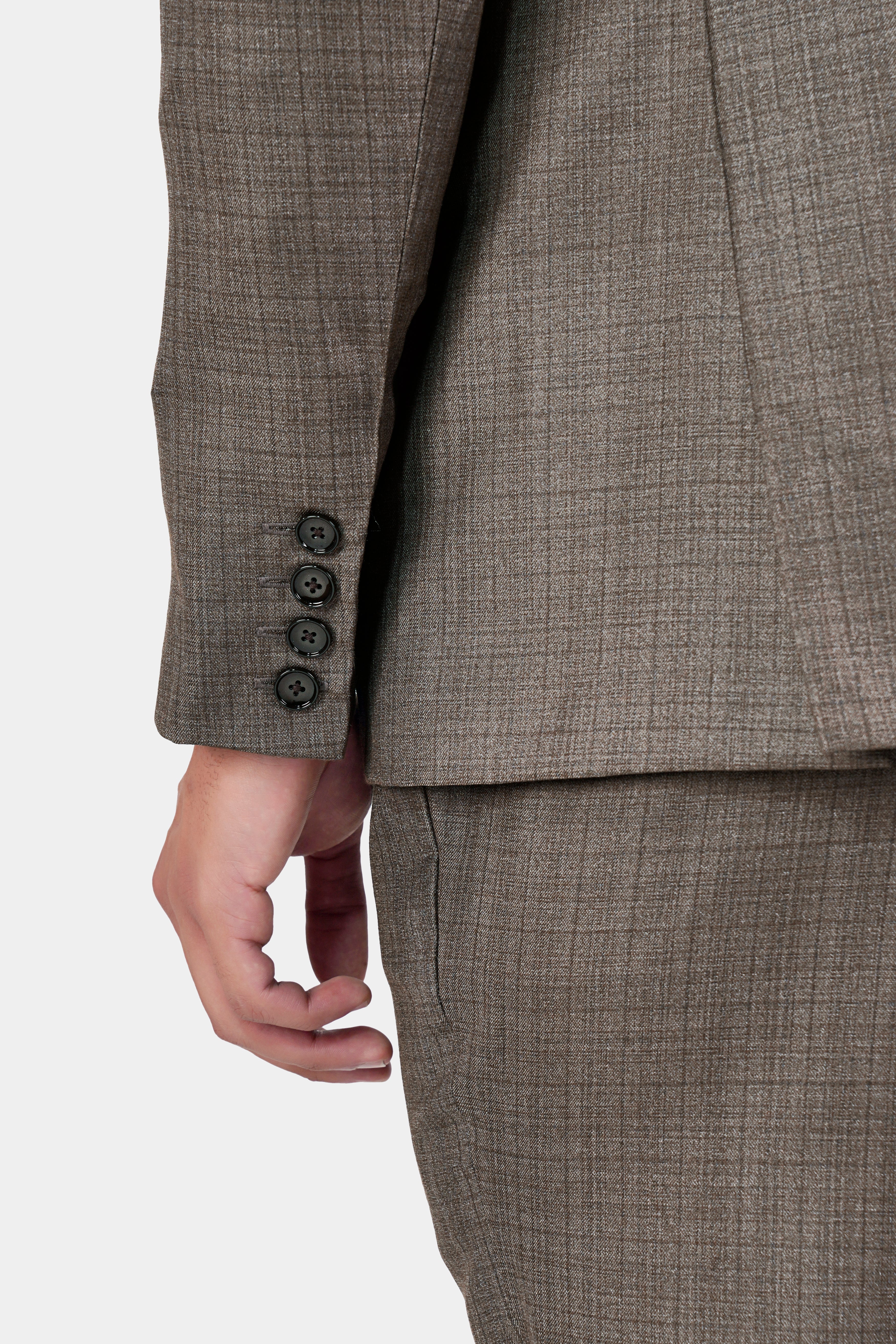 Hemp Brown Checkered Wool Rich Double Breasted Blazer BL2935-DB-36, BL2935-DB-38, BL2935-DB-40, BL2935-DB-42, BL2935-DB-44, BL2935-DB-46, BL2935-DB-48, BL2935-DB-50, BL2935-DB-52, BL2935-DB-54, BL2935-DB-56, BL2935-DB-58, BL2935-DB-60