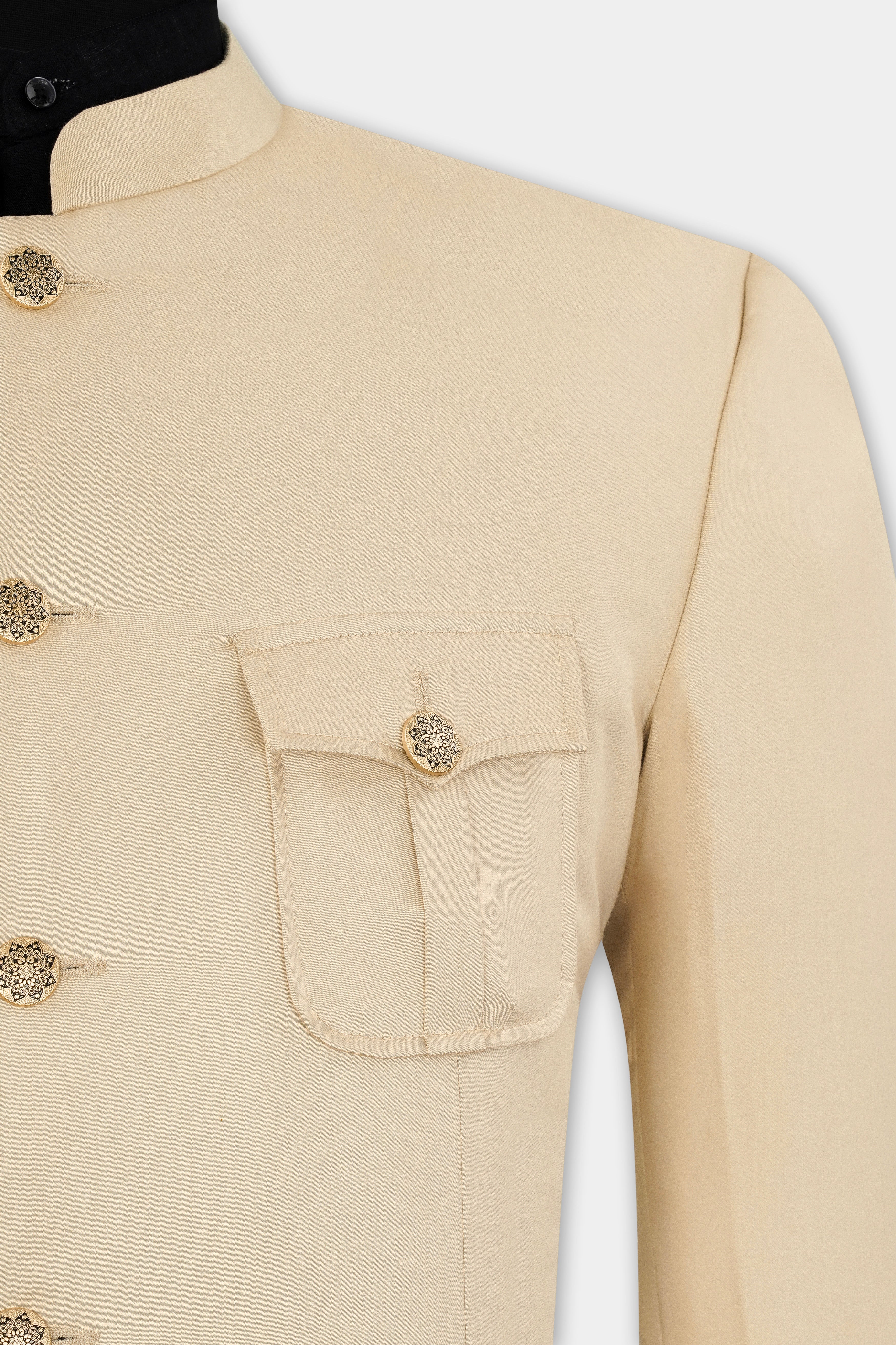 Ivory Cream Wool Rich Bandhgala Designer Blazer BL2991-BG-D41-36, BL2991-BG-D41-38, BL2991-BG-D41-40, BL2991-BG-D41-42, BL2991-BG-D41-44, BL2991-BG-D41-46, BL2991-BG-D41-48, BL2991-BG-D41-50, BL2991-BG-D41-52, BL2991-BG-D41-54, BL2991-BG-D41-56, BL2991-BG-D41-58, BL2991-BG-D41-60