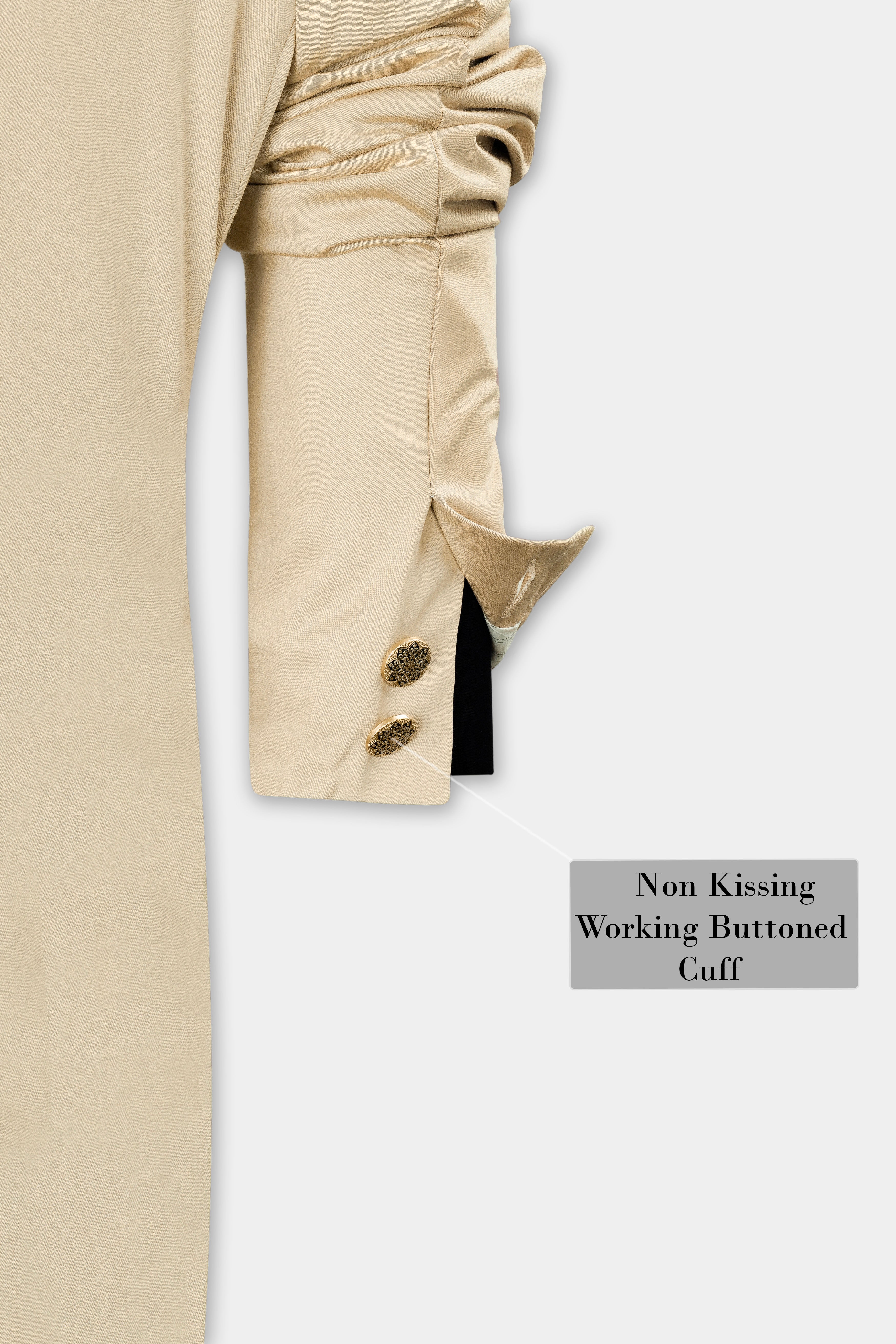 Ivory Cream Wool Rich Bandhgala Designer Blazer BL2991-BG-D41-36, BL2991-BG-D41-38, BL2991-BG-D41-40, BL2991-BG-D41-42, BL2991-BG-D41-44, BL2991-BG-D41-46, BL2991-BG-D41-48, BL2991-BG-D41-50, BL2991-BG-D41-52, BL2991-BG-D41-54, BL2991-BG-D41-56, BL2991-BG-D41-58, BL2991-BG-D41-60