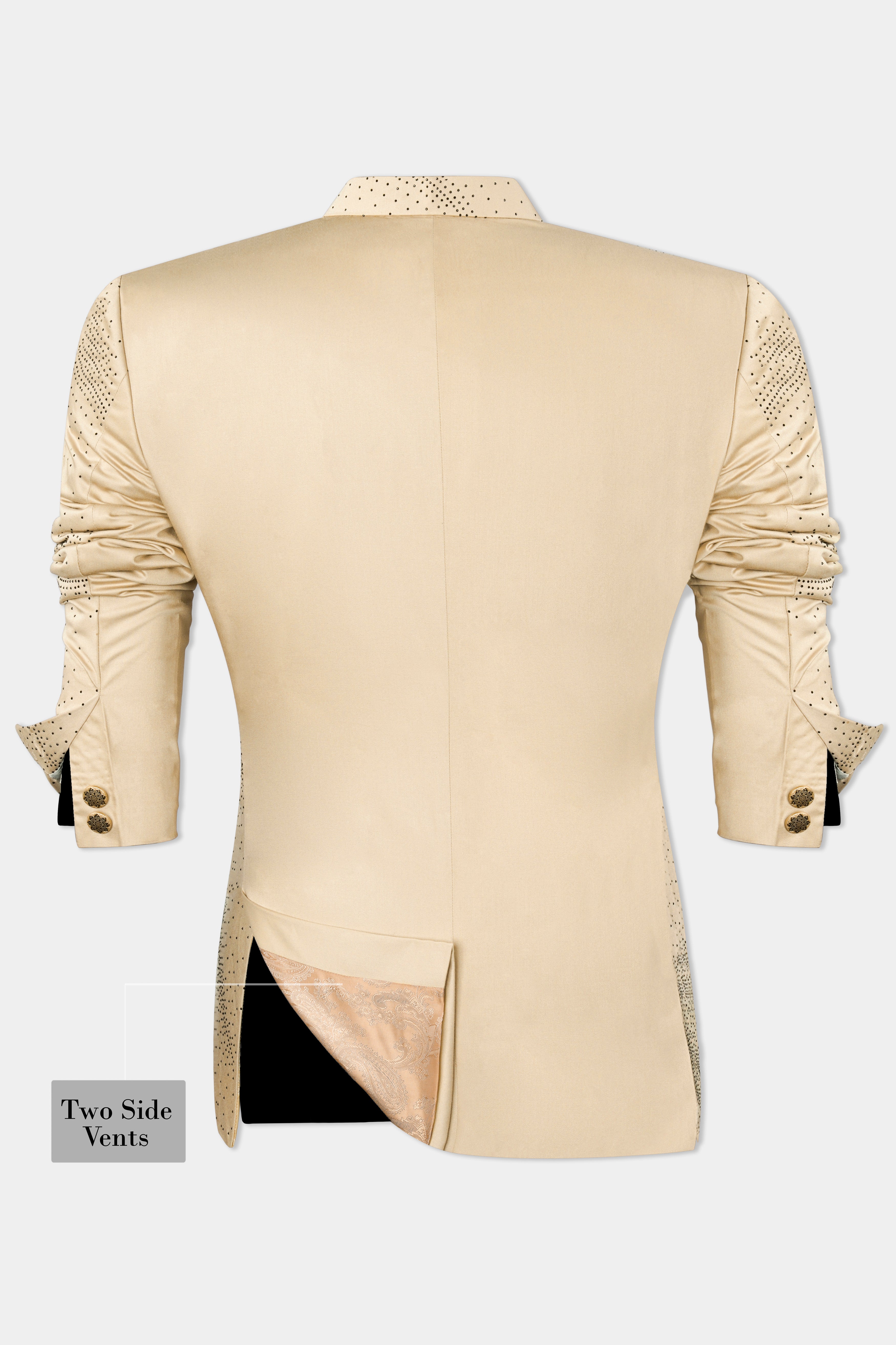 Ivory Cream Stonework Wool Rich Bandhgala Designer Blazer BL2992-BG-D515-36, BL2992-BG-D515-38, BL2992-BG-D515-40, BL2992-BG-D515-42, BL2992-BG-D515-44, BL2992-BG-D515-46, BL2992-BG-D515-48, BL2992-BG-D515-50, BL2992-BG-D515-52, BL2992-BG-D515-54, BL2992-BG-D515-56, BL2992-BG-D515-58, BL2992-BG-D515-60