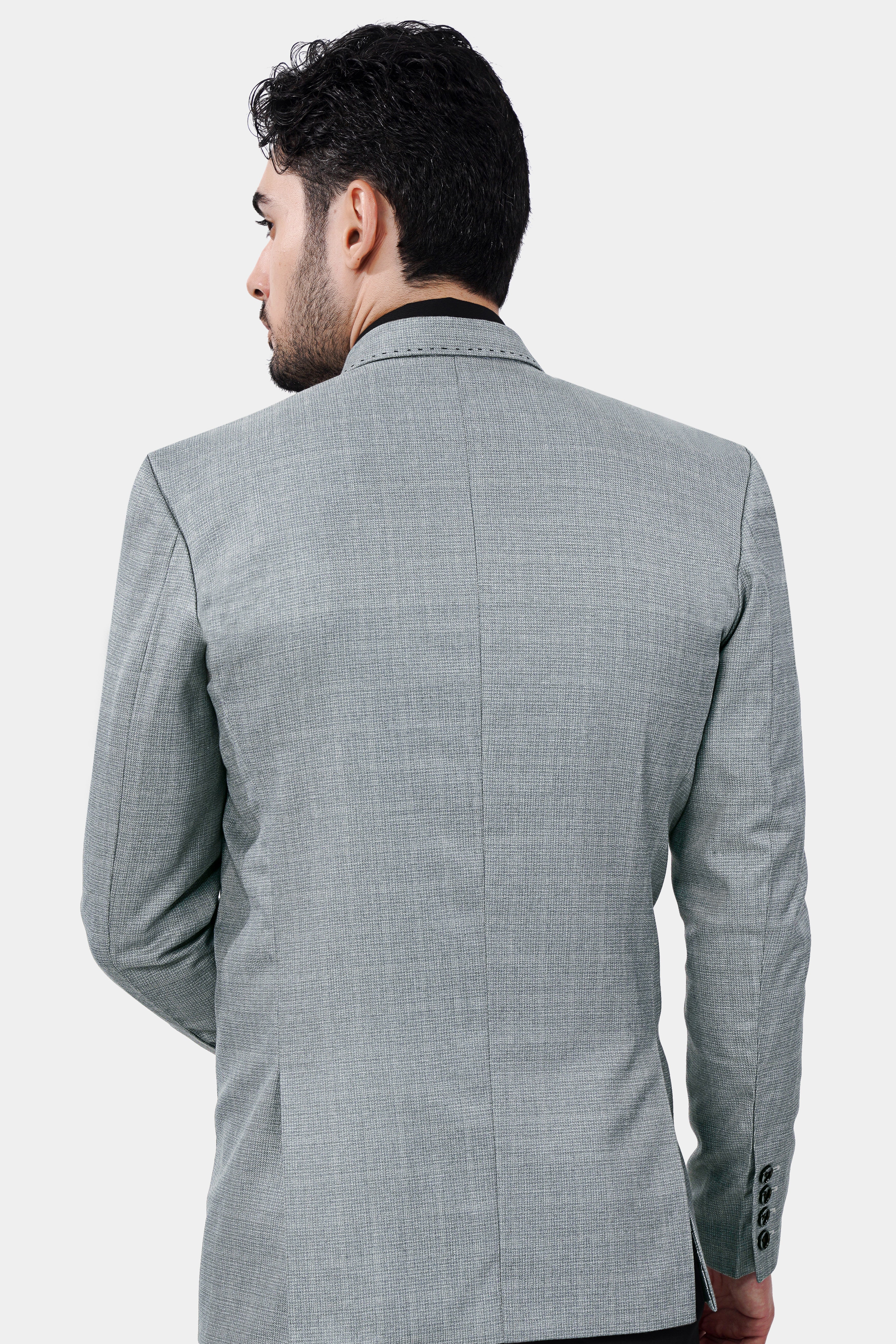 Oslo Gray Double Breasted Wool Rich Sports Blazer BL3009-DB-PP-36, BL3009-DB-PP-38, BL3009-DB-PP-40, BL3009-DB-PP-42, BL3009-DB-PP-44, BL3009-DB-PP-46, BL3009-DB-PP-48, BL3009-DB-PP-50, BL3009-DB-PP-52, BL3009-DB-PP-54, BL3009-DB-PP-56, BL3009-DB-PP-58, BL3009-DB-PP-60