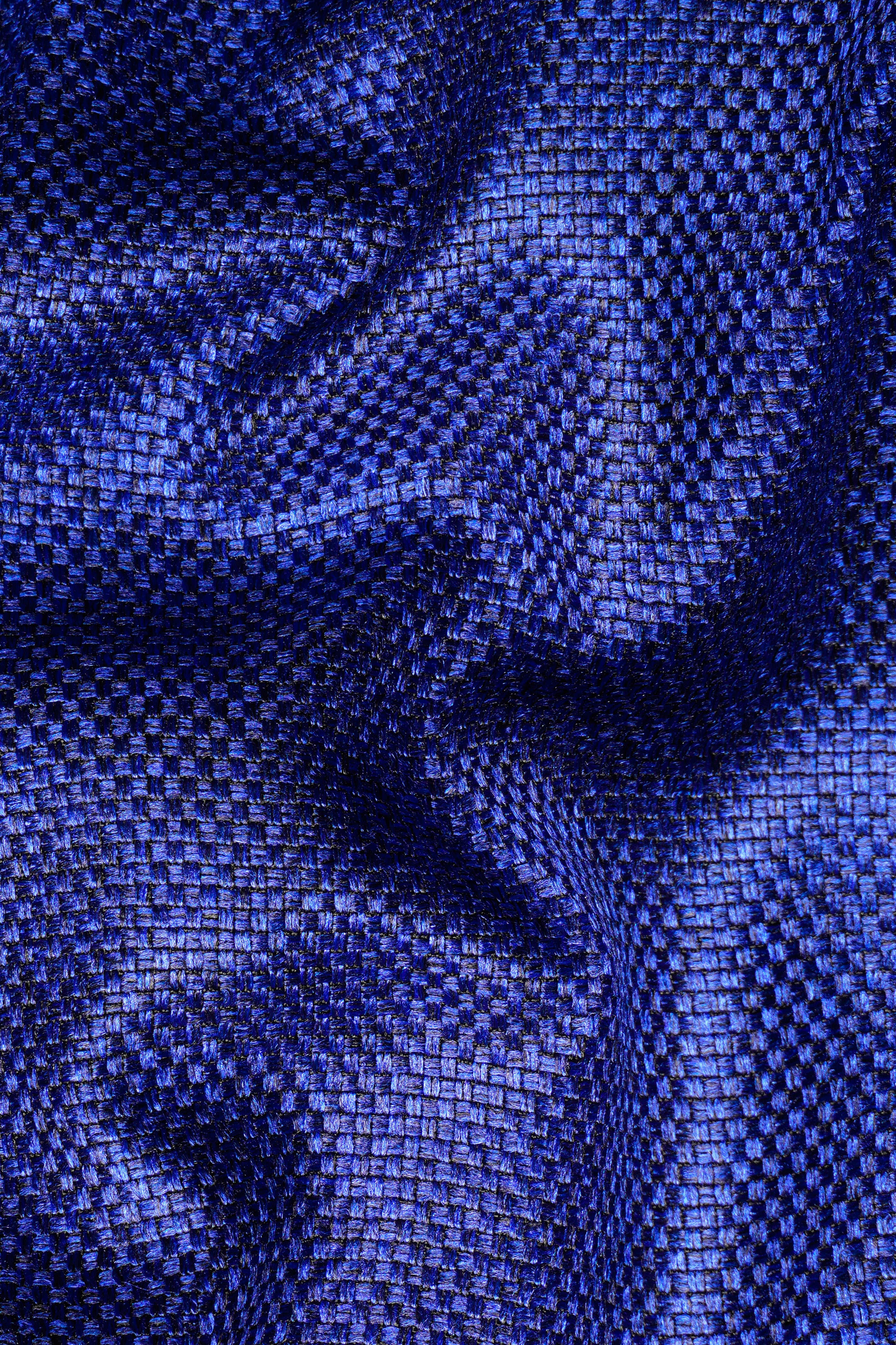 Downriver Blue Cross Buttoned Bandhgala Blazer BL3036-CBG-36, BL3036-CBG-38, BL3036-CBG-40, BL3036-CBG-42, BL3036-CBG-44, BL3036-CBG-46, BL3036-CBG-48, BL3036-CBG-50, BL3036-CBG-52, BL3036-CBG-54, BL3036-CBG-56, BL3036-CBG-58, BL3036-CBG-60