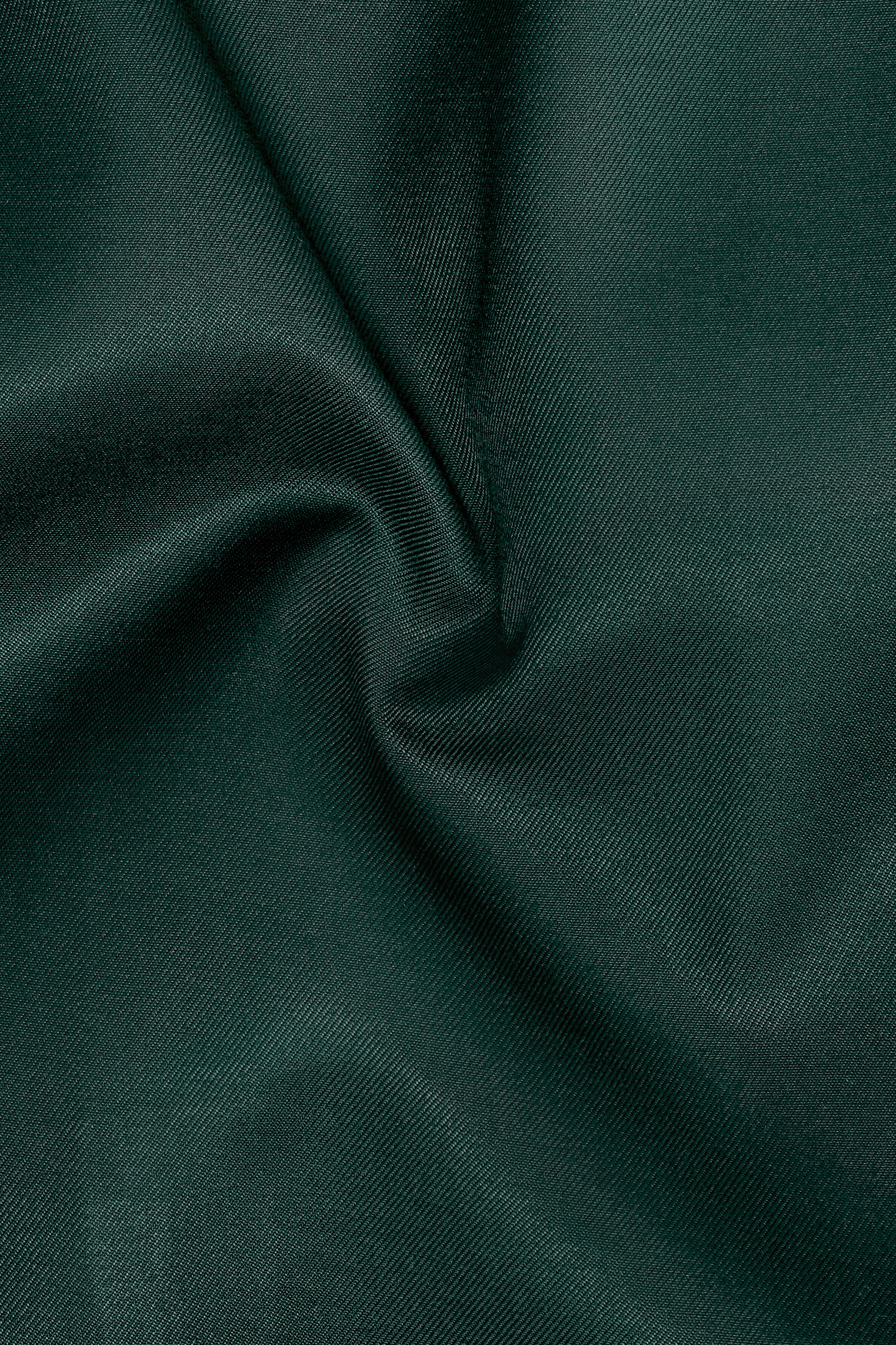 Gable Green Cross Placket Wool Rich Bandhgala Blazer