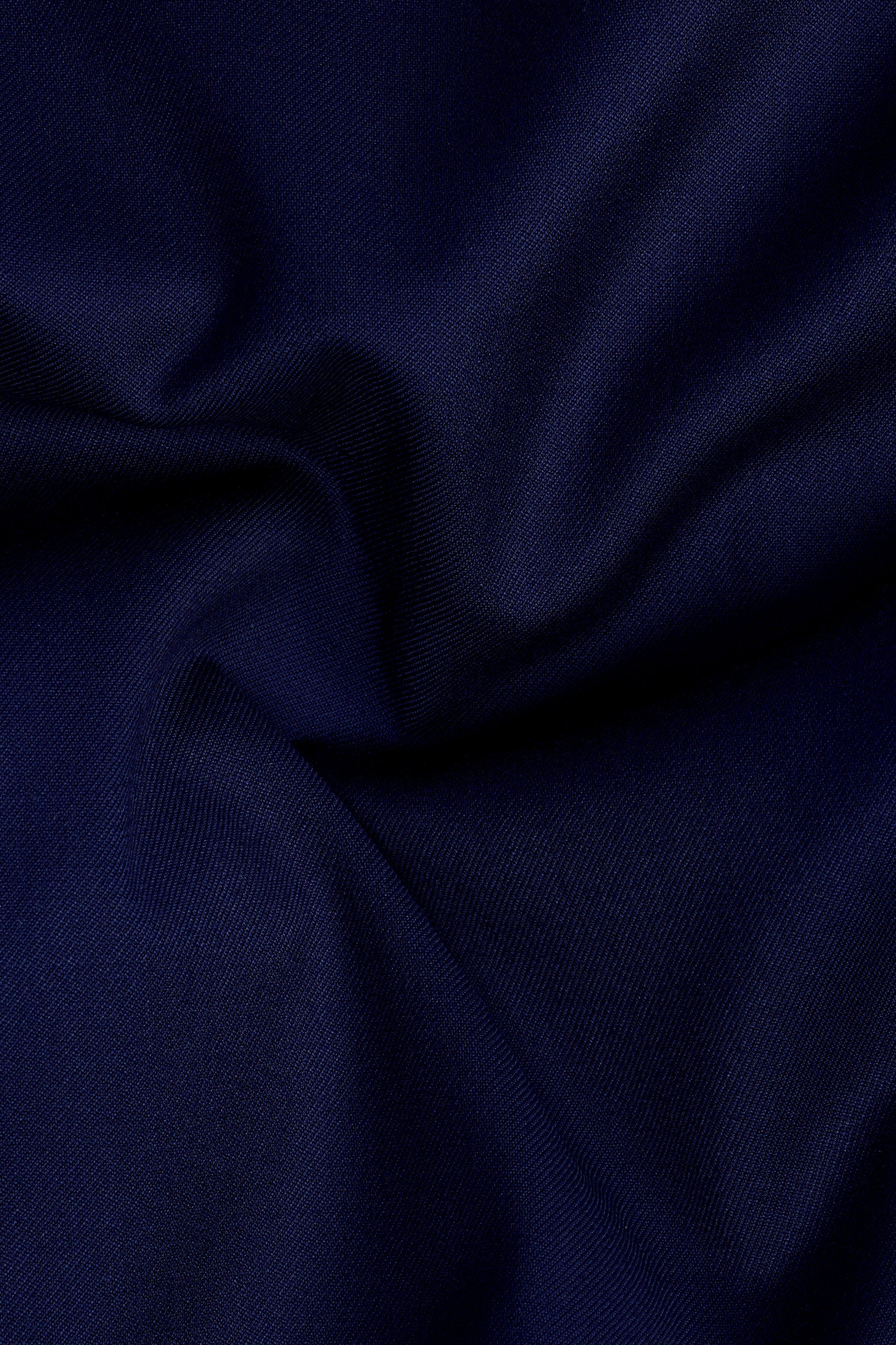 Cloud Burst Blue Cross Placket Wool Rich Bandhgala Blazer