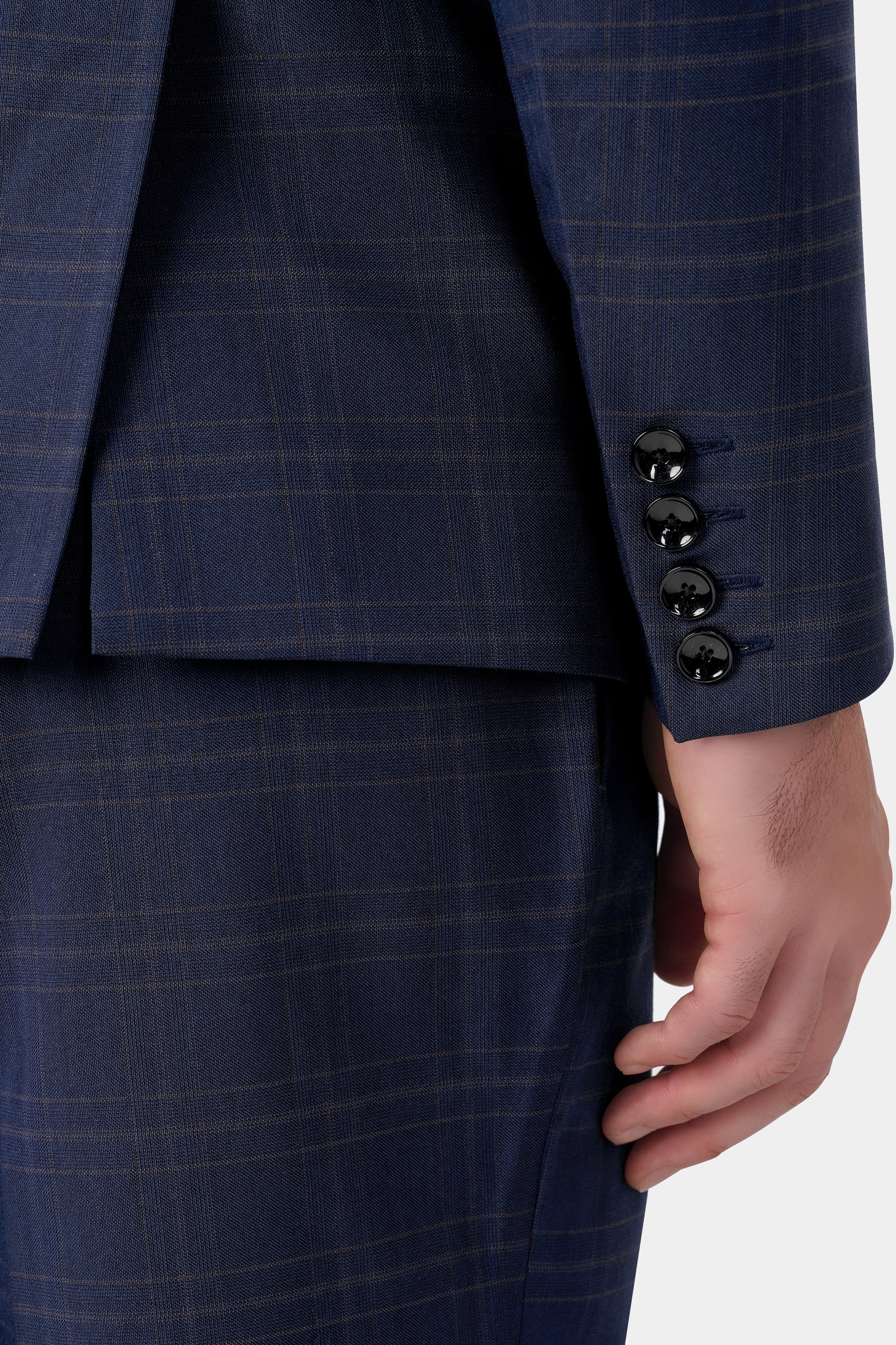 Thunder Blue Plaid Wool Rich Blazer BL3129-SB-36, BL3129-SB-38, BL3129-SB-40, BL3129-SB-42, BL3129-SB-44, BL3129-SB-46, BL3129-SB-48, BL3129-SB-50, BL3129-SB-52, BL3129-SB-54, BL3129-SB-56, BL3129-SB-58, BL3129-SB-60