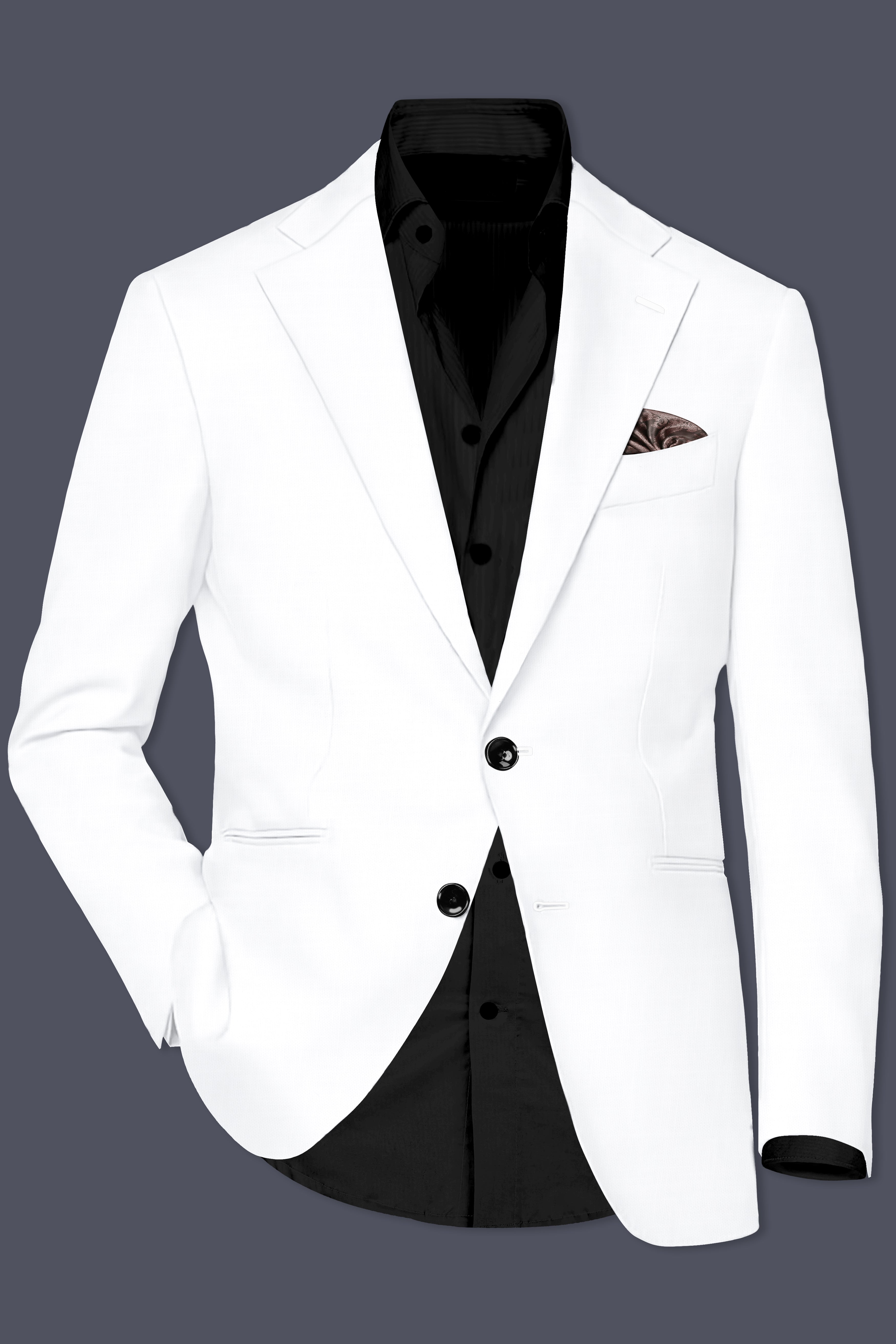 Bright White Linen Performance Blazer