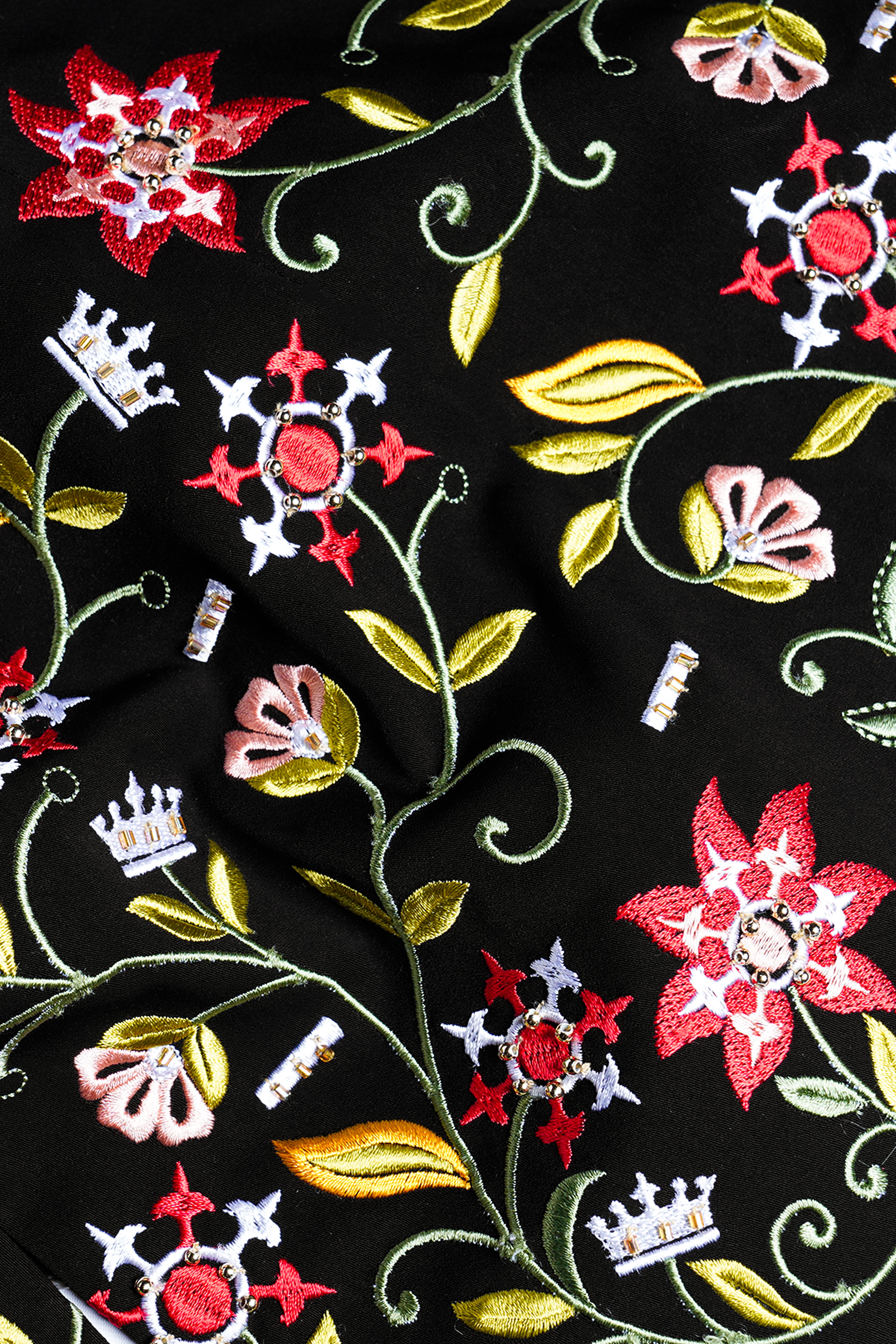 Korean Black (The Best Black We Have) Floral Embroidered Wool Rich Designer Tuxedo Blazer BL3274-SBP-BKPL-FB-E349-36, BL3274-SBP-BKPL-FB-E349-38, BL3274-SBP-BKPL-FB-E349-40, BL3274-SBP-BKPL-FB-E349-42, BL3274-SBP-BKPL-FB-E349-44, BL3274-SBP-BKPL-FB-E349-46, BL3274-SBP-BKPL-FB-E349-48, BL3274-SBP-BKPL-FB-E349-50, BL3274-SBP-BKPL-FB-E349-52, BL3274-SBP-BKPL-FB-E349-54, BL3274-SBP-BKPL-FB-E349-56, BL3274-SBP-BKPL-FB-E349-58, BL3274-SBP-BKPL-FB-E349-60