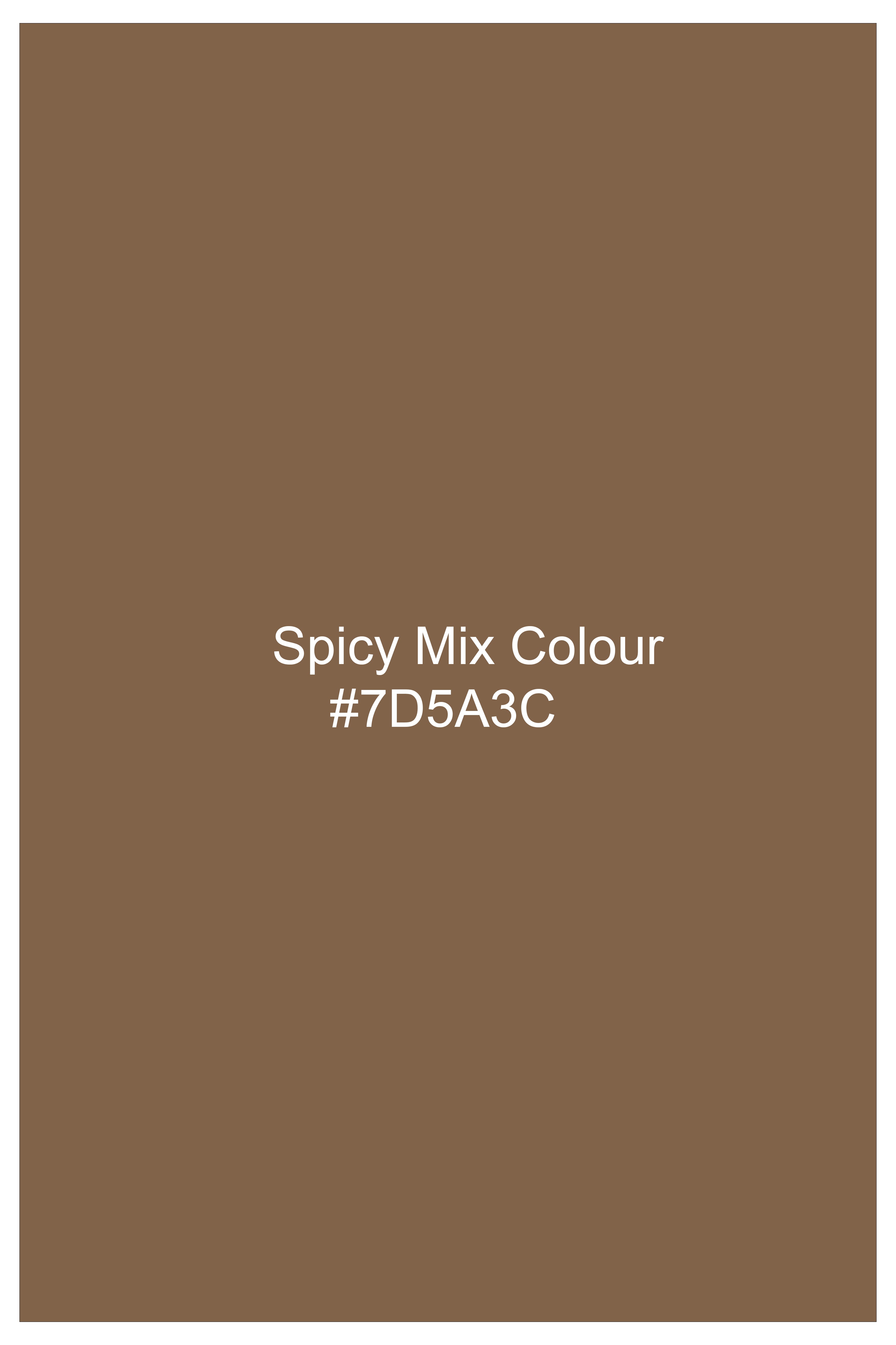 Spicy Mix Brown With Shisha work Embroidered Bandhgala Jodhpuri