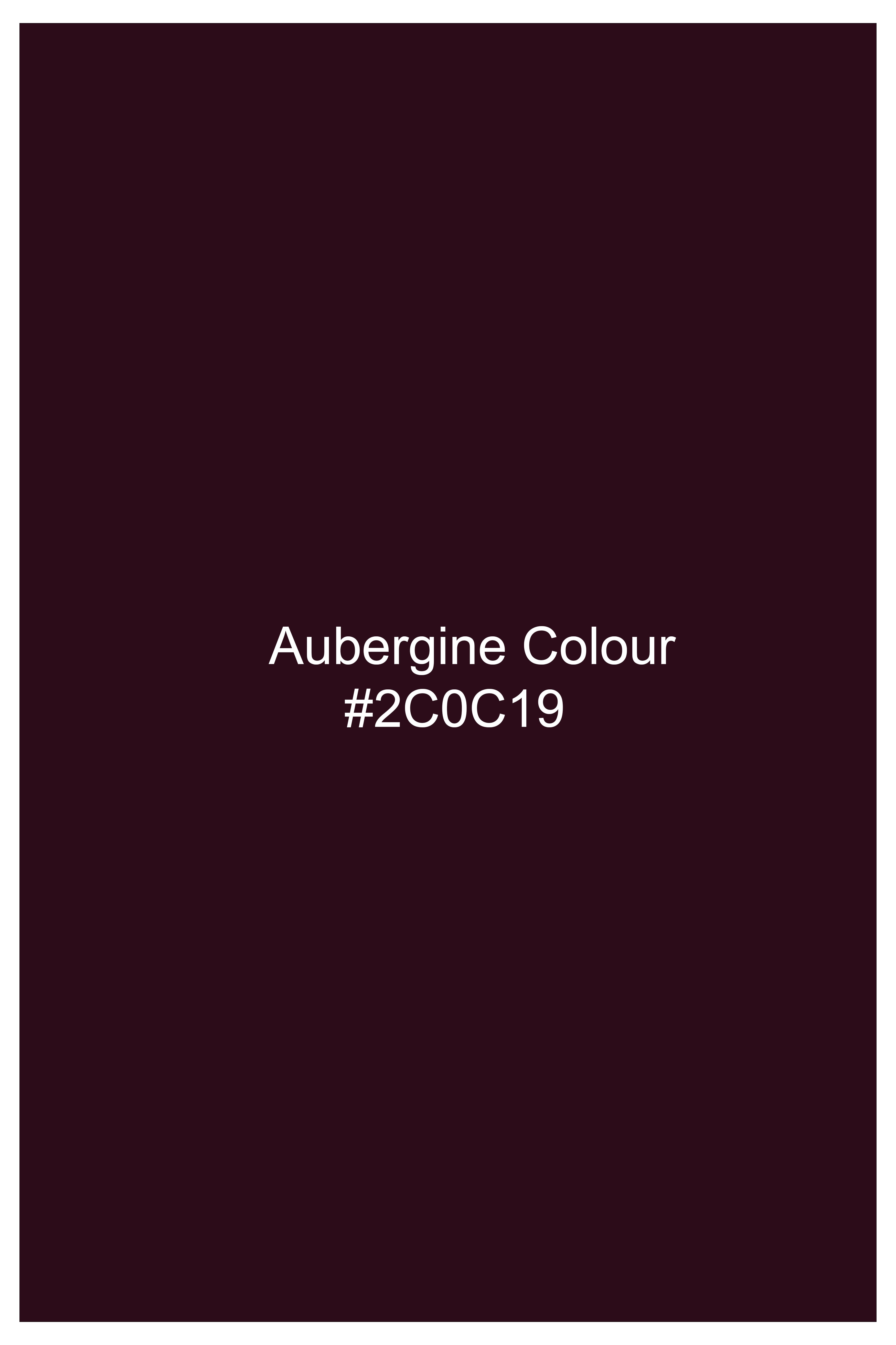 Aubergine Maroon With Sequins And Thread Embroidered Bandhgala Jodhpuri