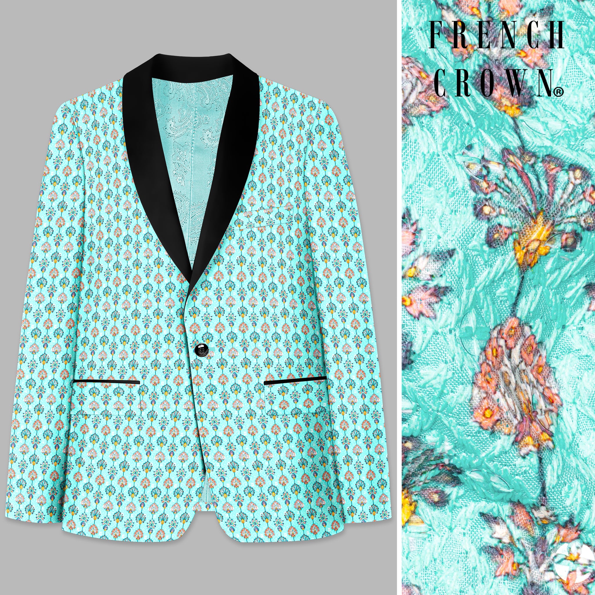 Orange Peach Blazer Tuxedo + Bowtie main image 0
