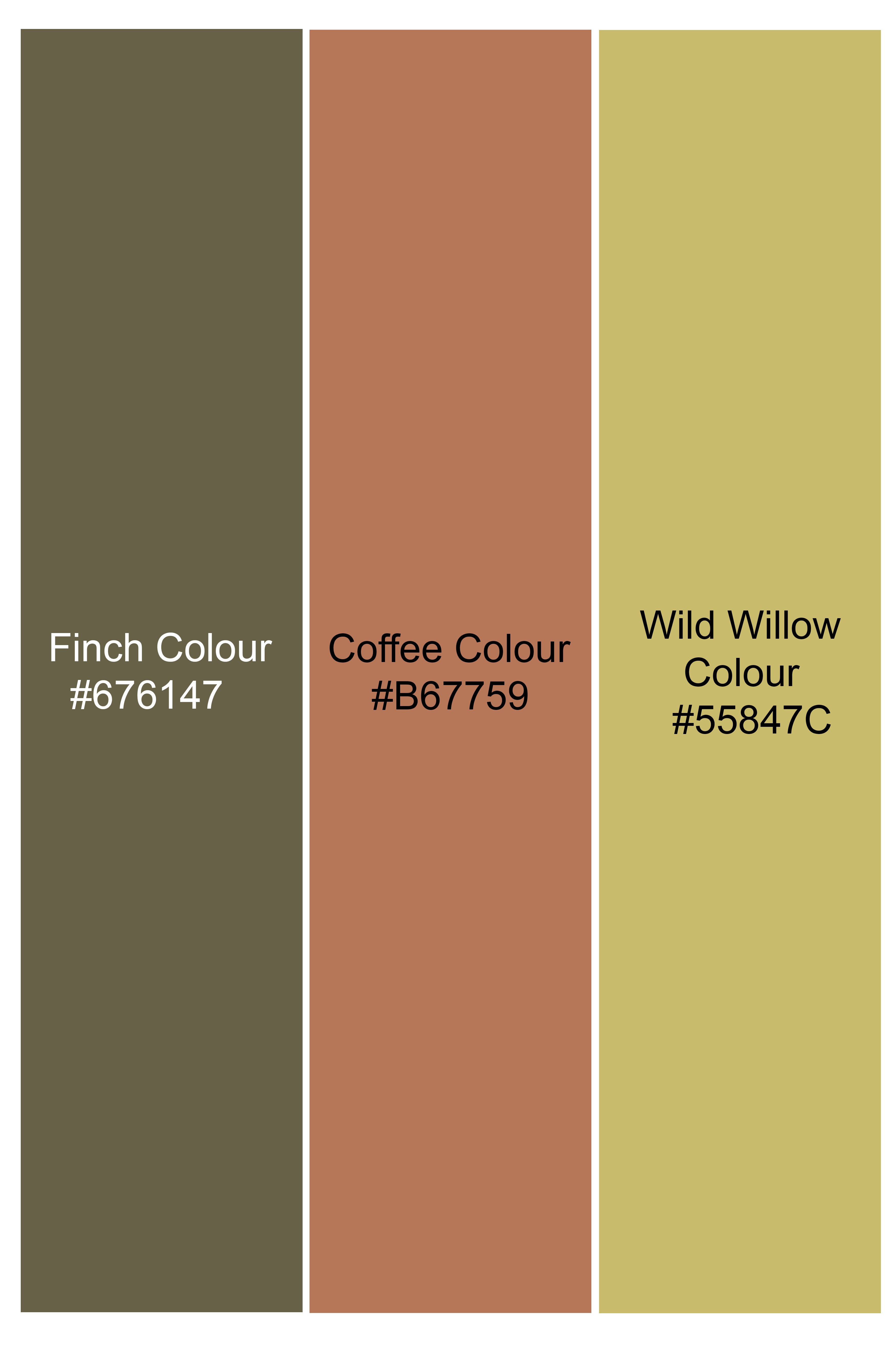 Finch Green and Coffee Brown MultiColour Designer Embroidered Peak Lapel Tuxedo Blazer