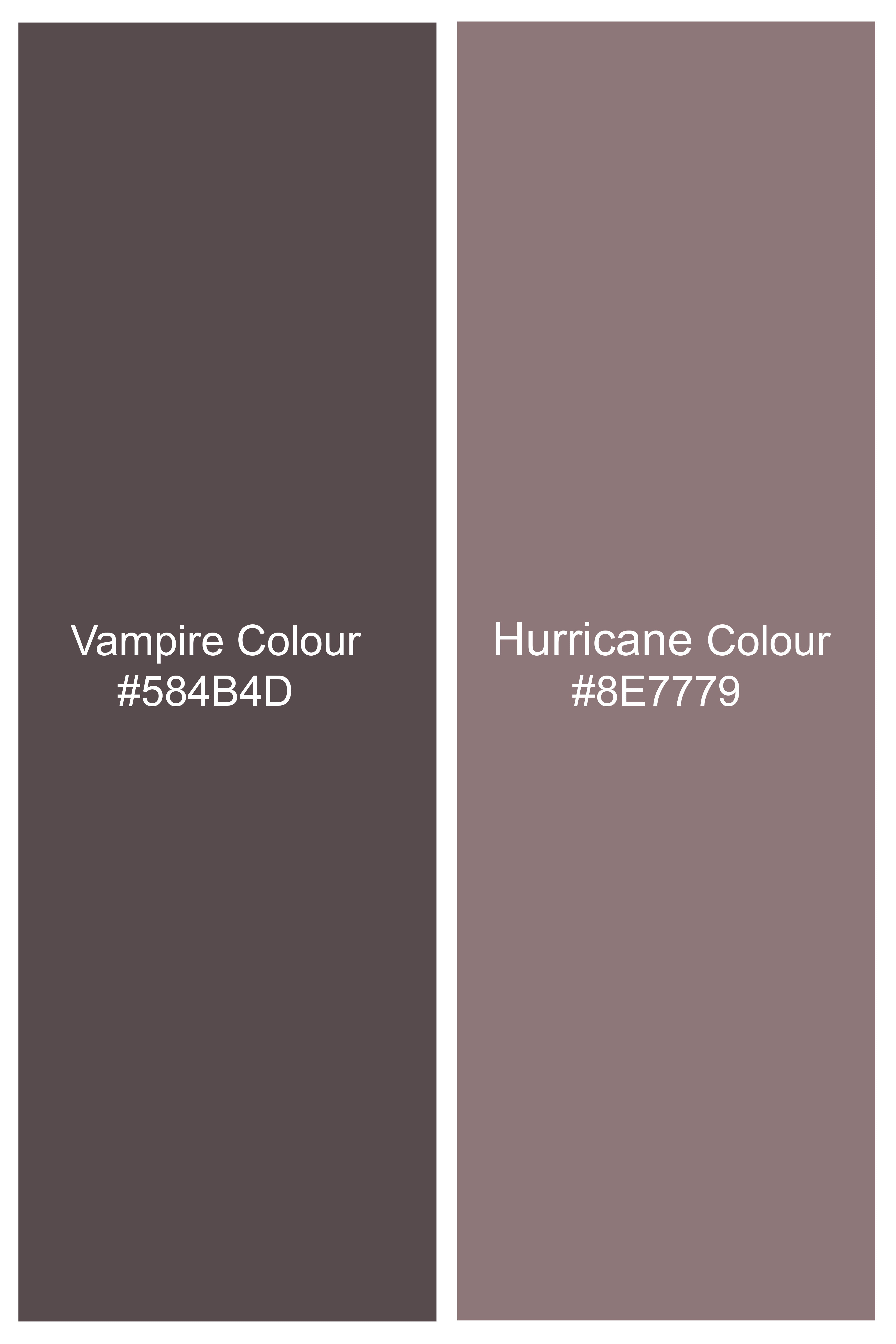 Vampire Brown Checks Plaid Tweed Double Breasted Blazer