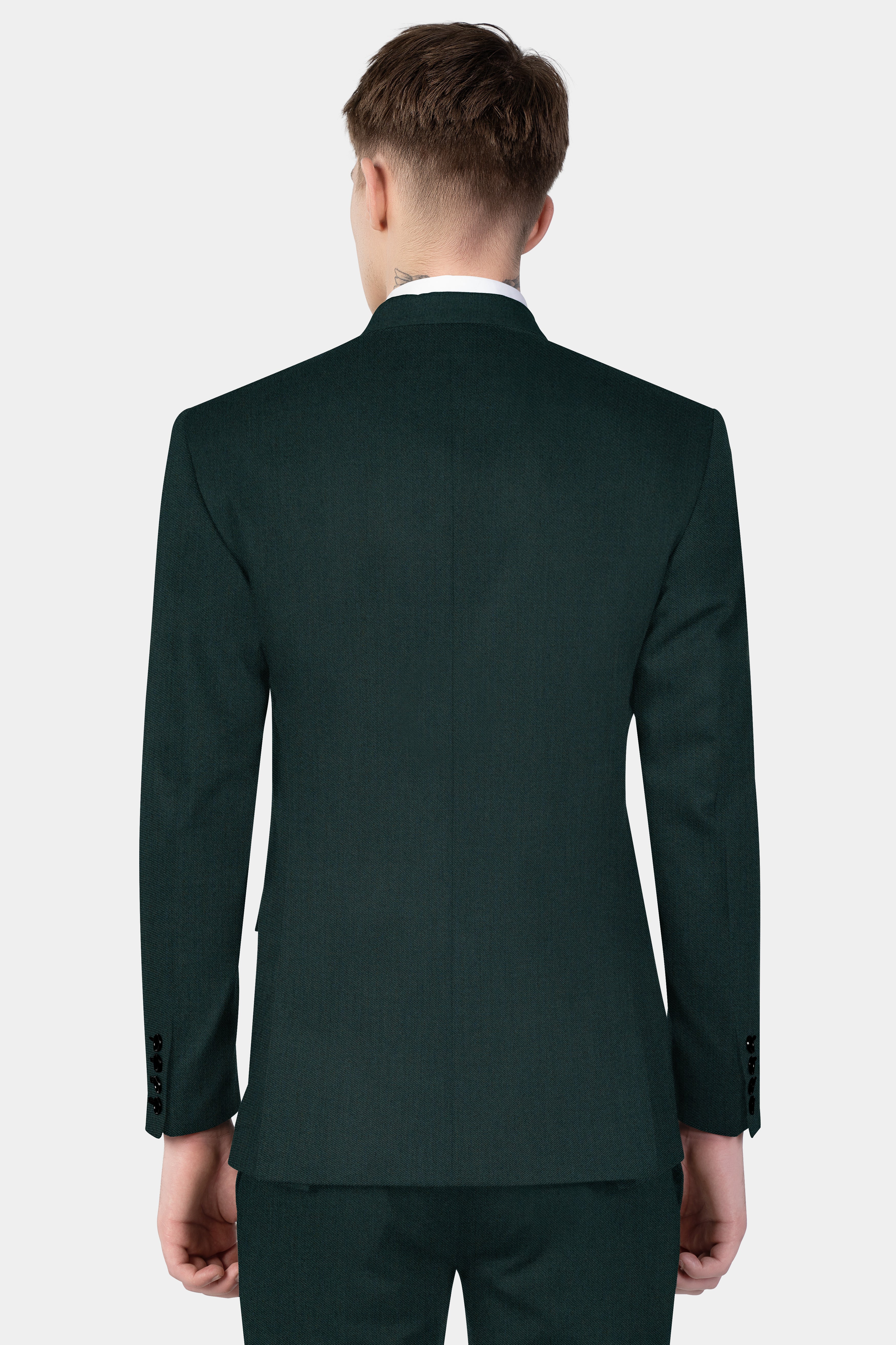 Timber Green Wool Rich Single Breasted Blazer