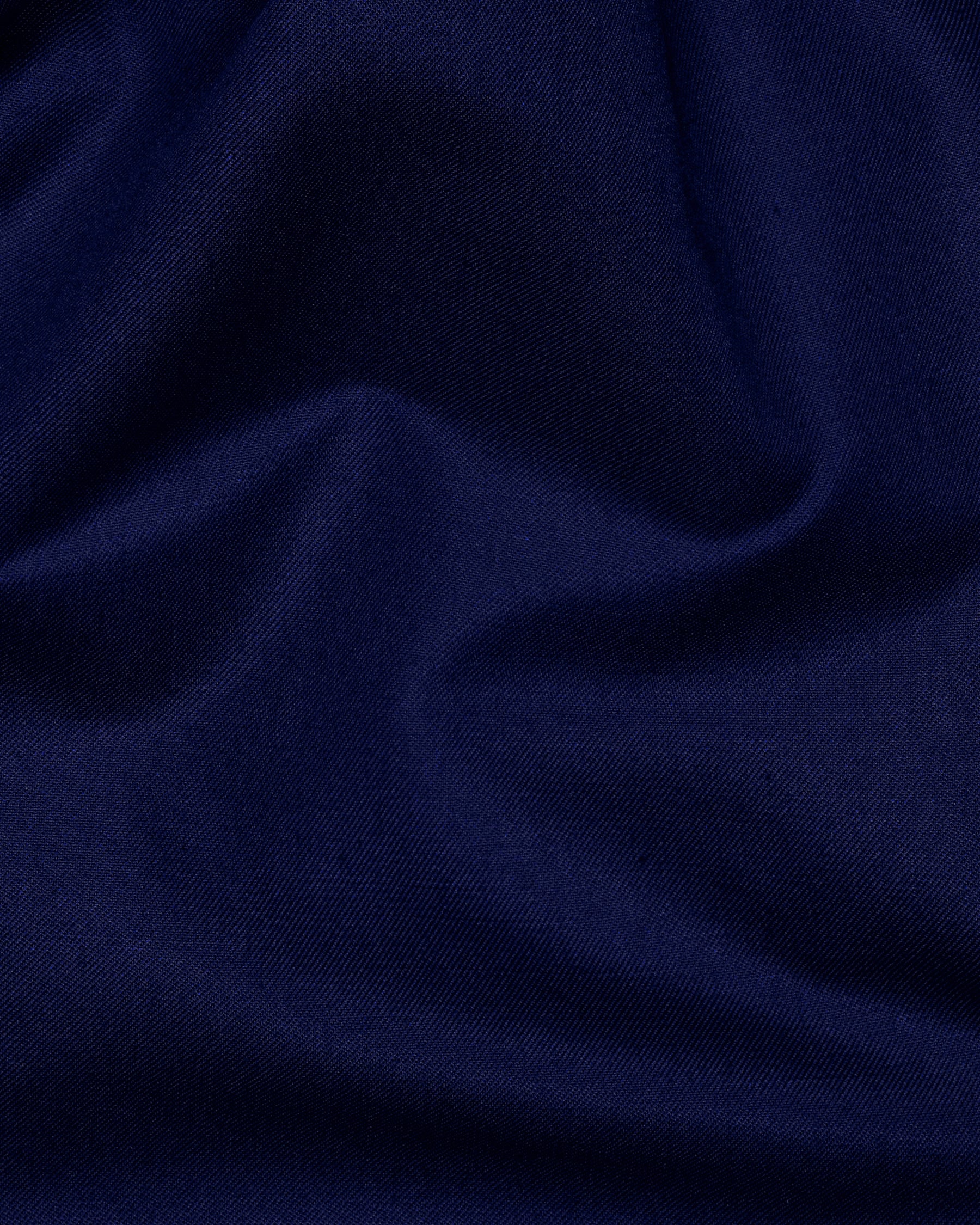 Space Blue Subtle Sheen with White Border Patterned Blazer