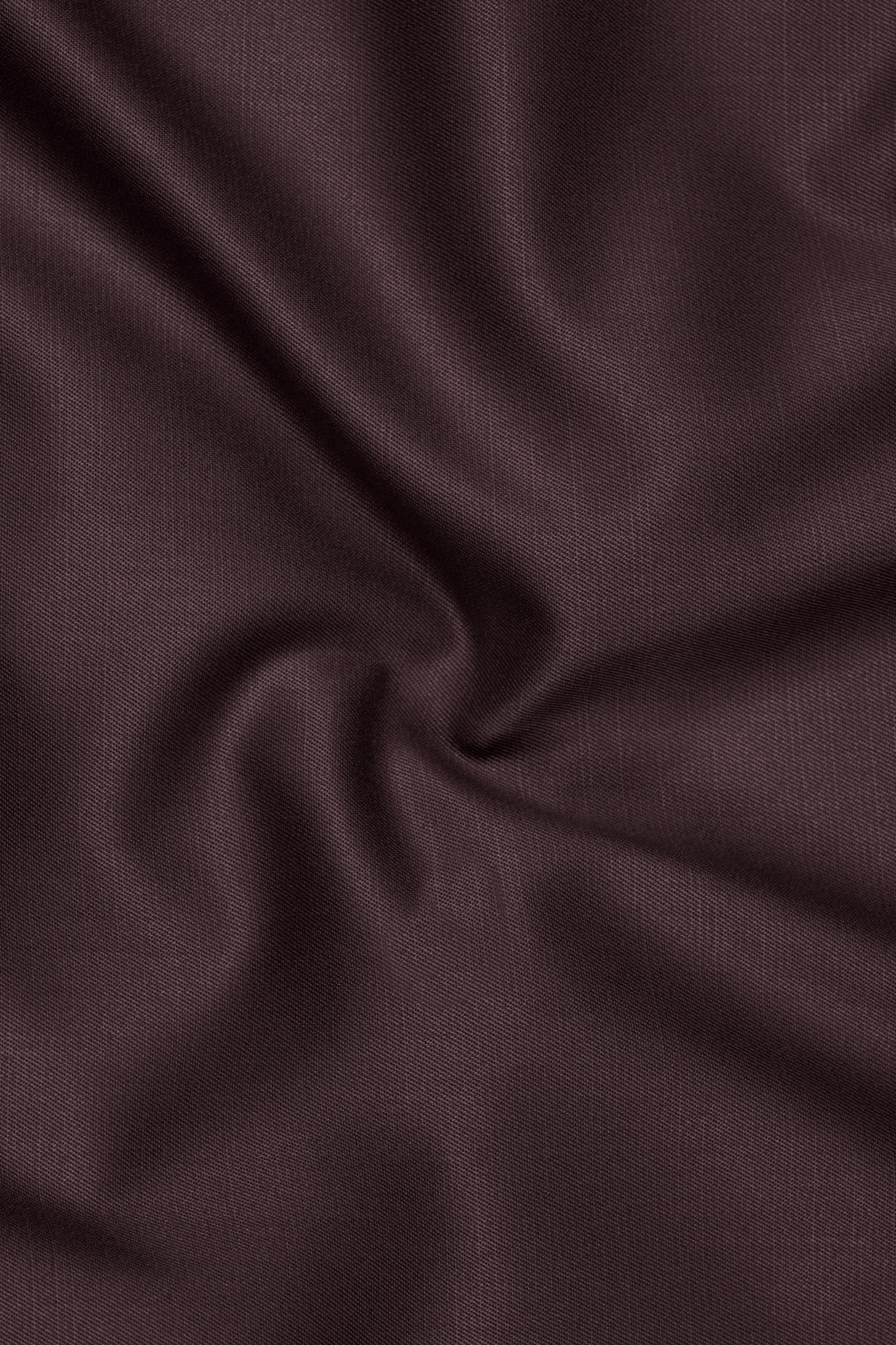 Espresso-Hickory Brown Solid Wool Rich Double Breasted Slight Stretch Blazer