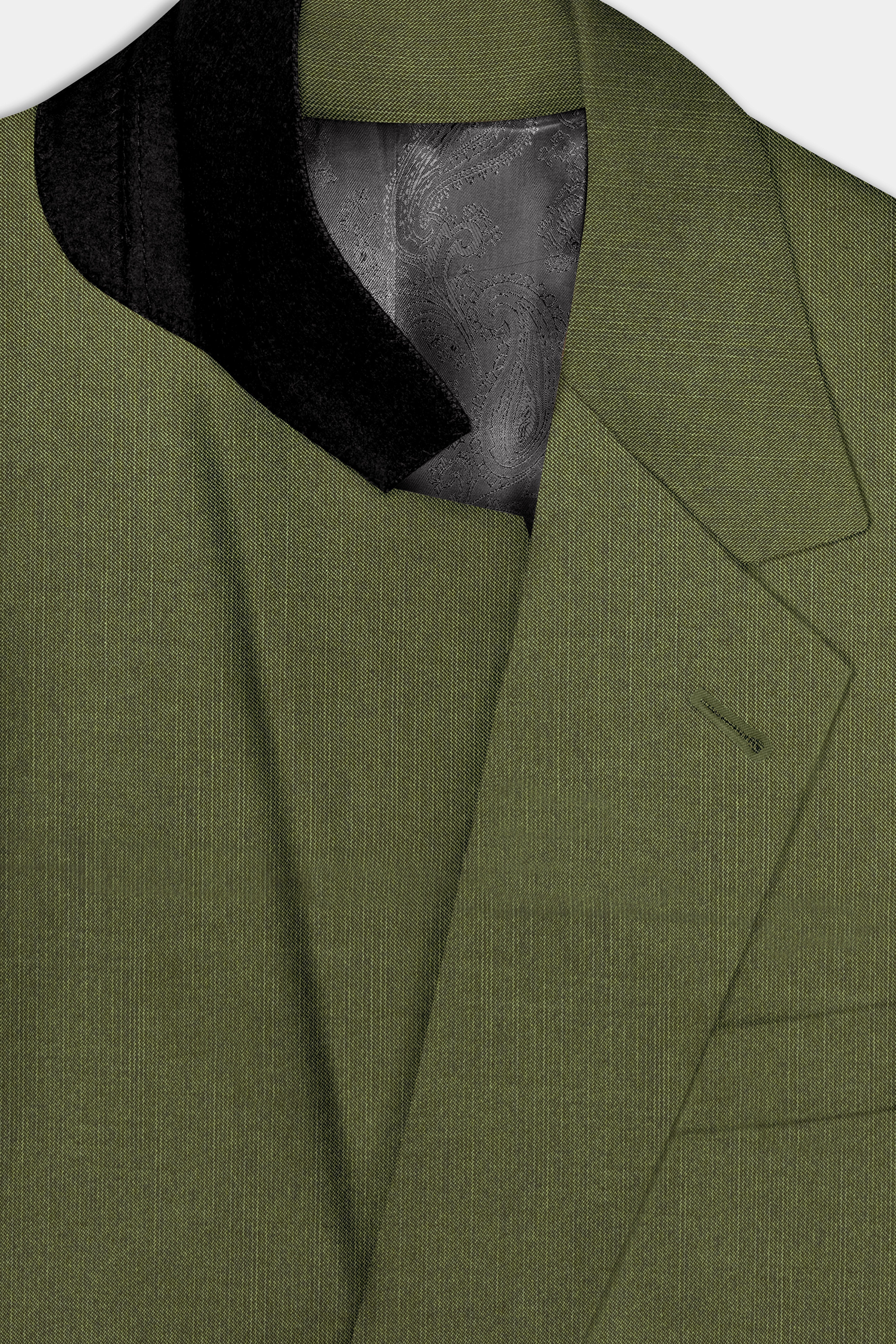 Sentinel-Rifle Green Solid Wool Rich Single Breasted Stretchable traveler Blazer