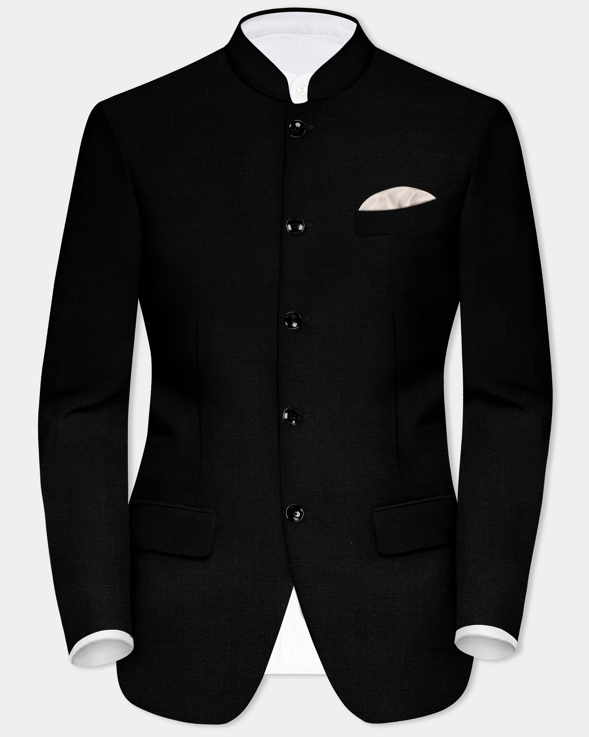 Sleeveless black phuljhadi blazer main image 0